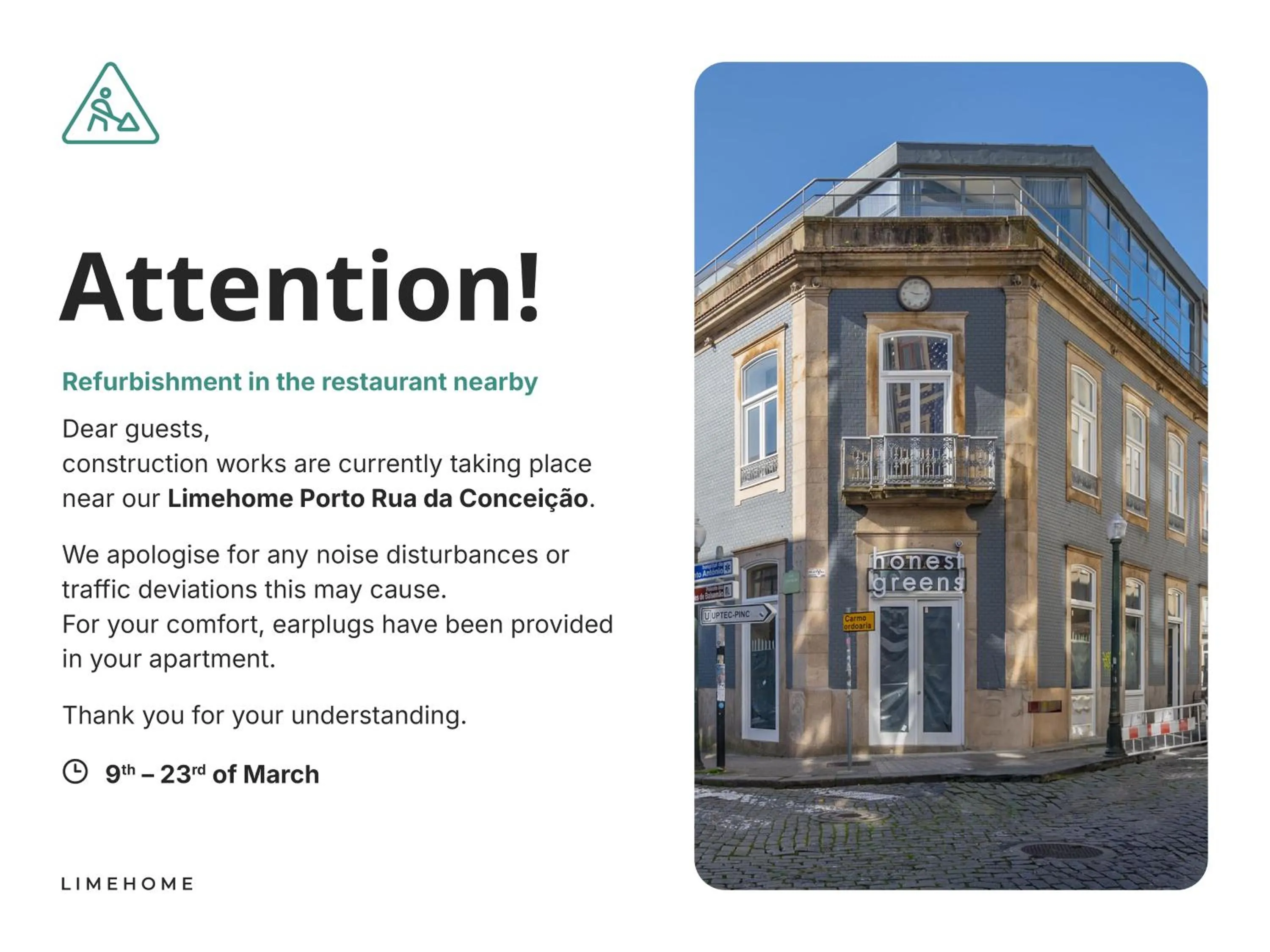 Property building in Limehome Porto Rua da Conceicao