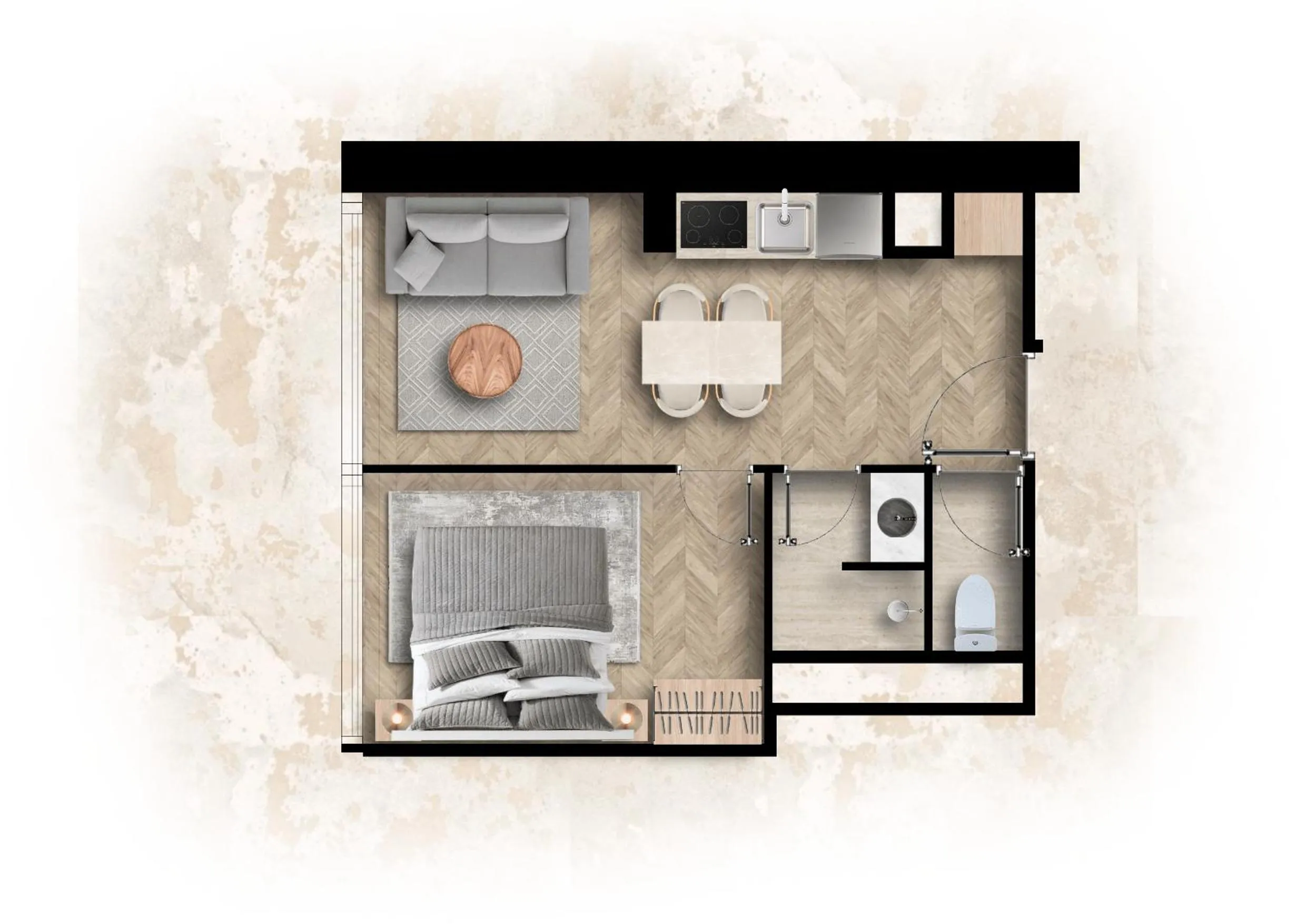 Floor plan in Quartier Libre Opera