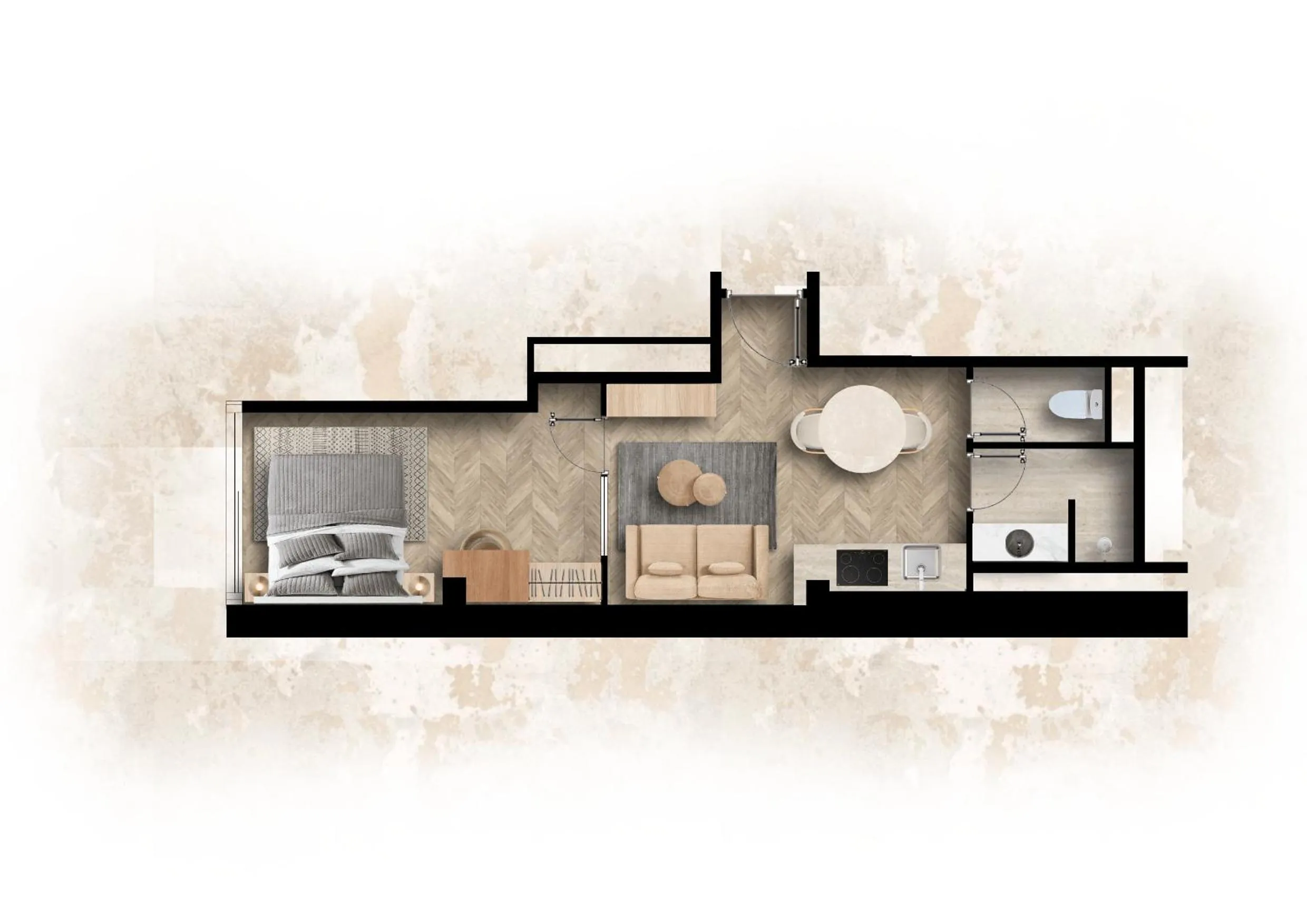 Floor plan in Quartier Libre Opera