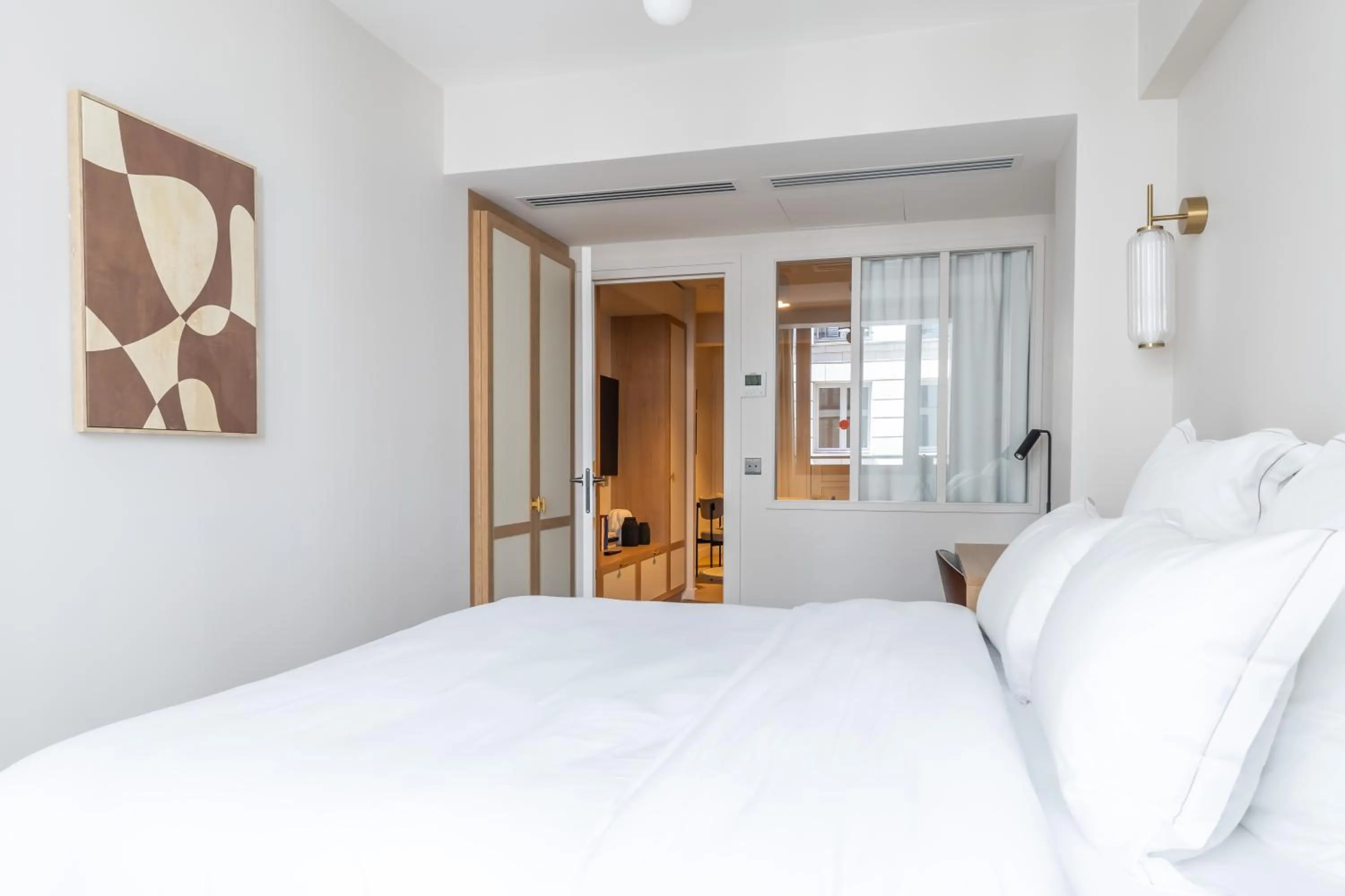 Bedroom, Bed in Quartier Libre Opera