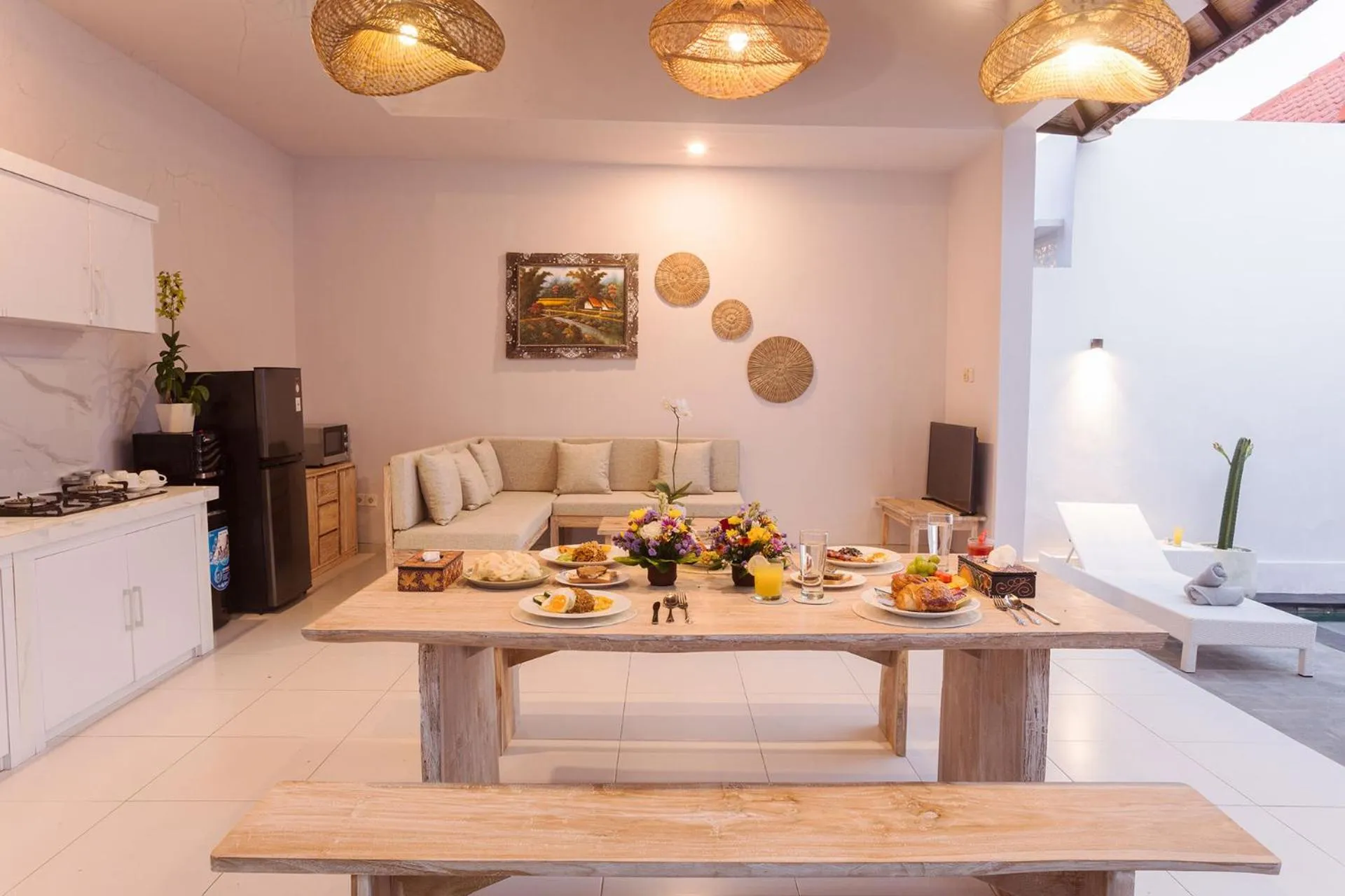 Seating area in Maisaba Seminyak Loft & Villas