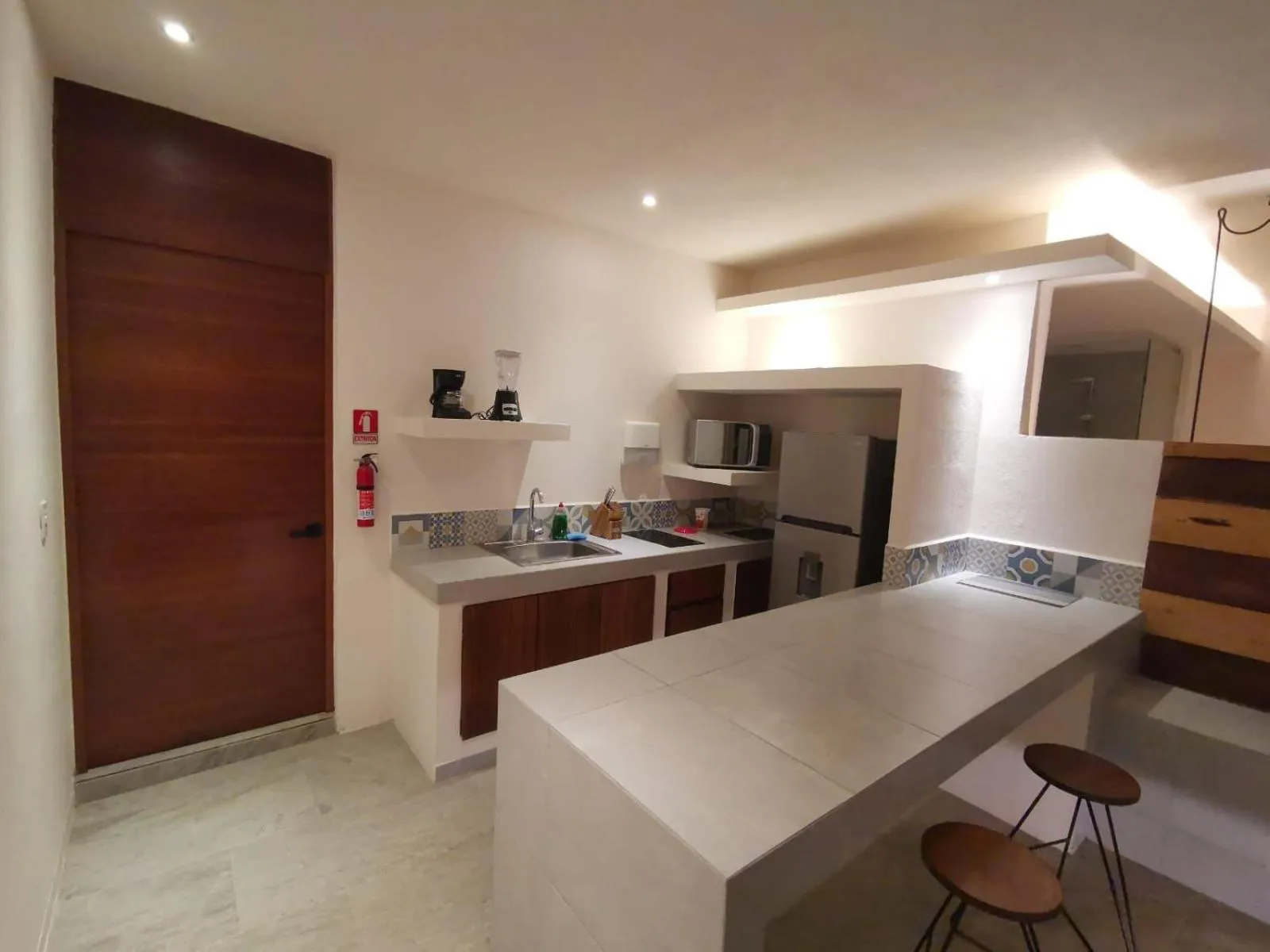 Kitchen or kitchenette in Kuun Taak Tulum