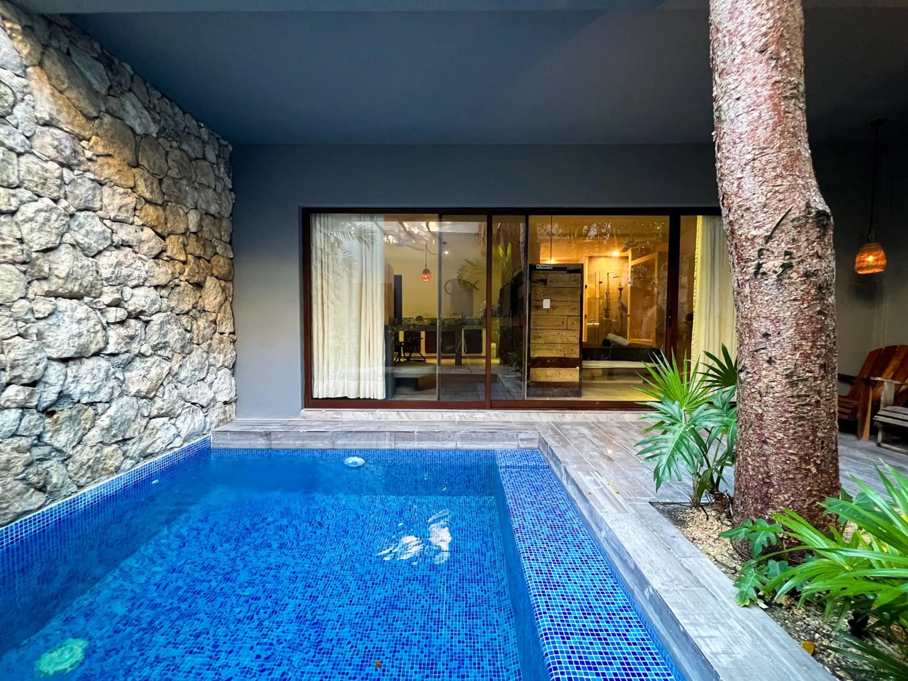 Pool view in Kuun Taak Tulum