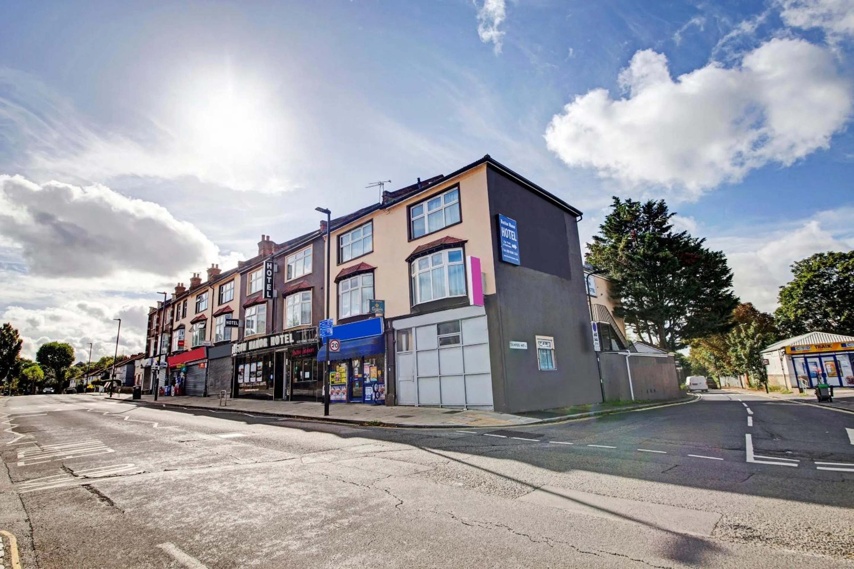 Facade/entrance in OYO Bostons Manor Hotel, Hanwell London