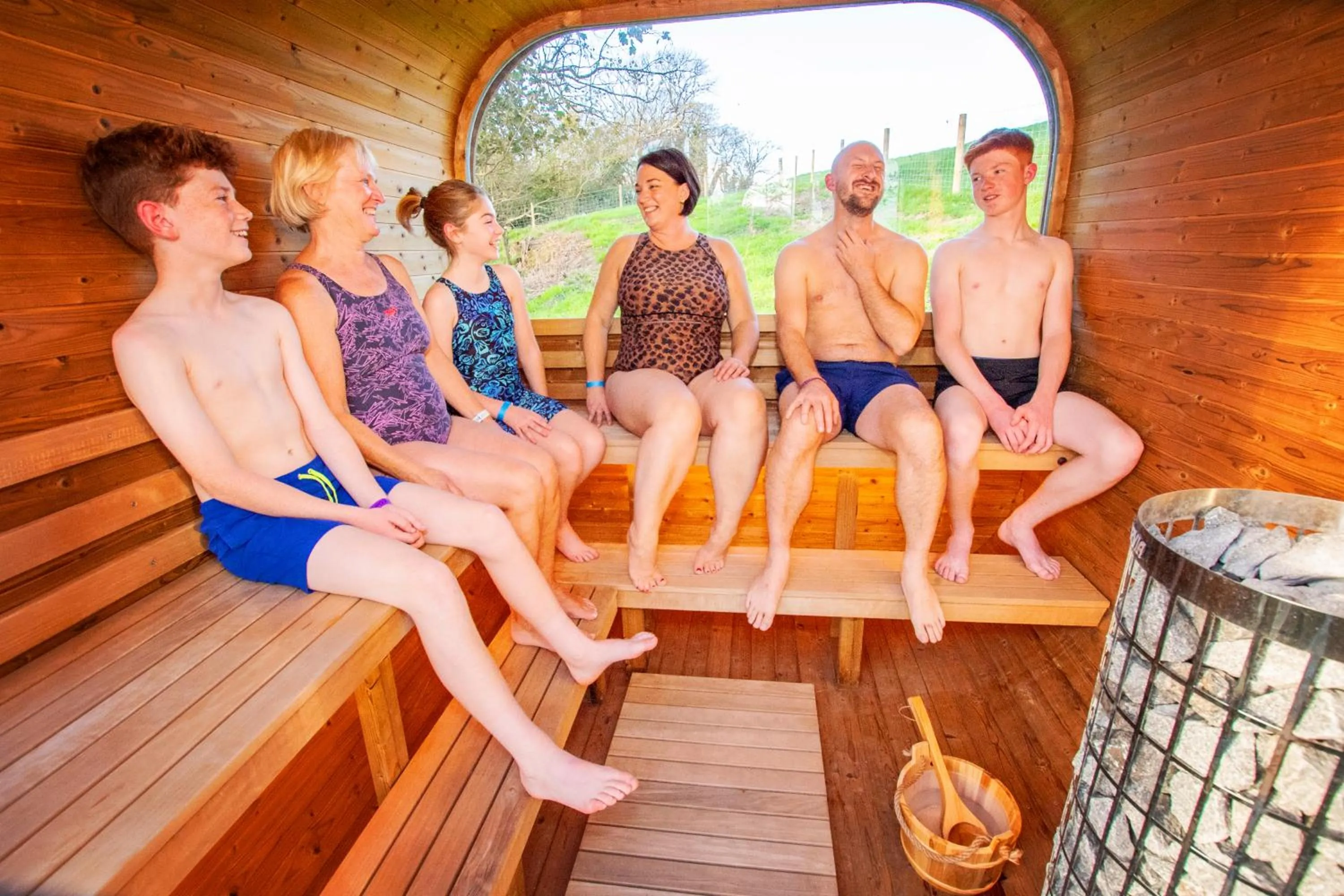 Sauna in Kidwelly Farmhouse B&B
