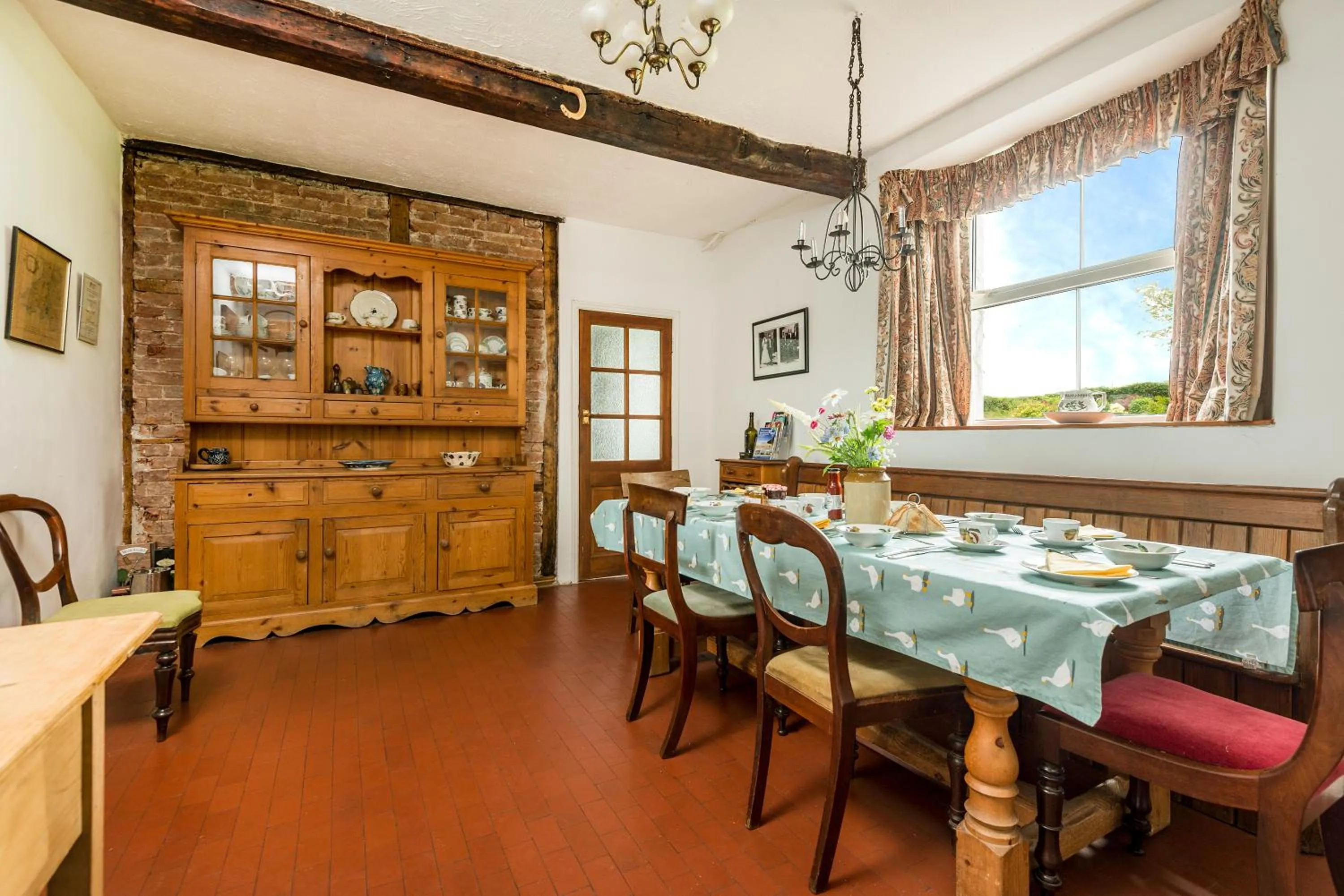 Dining area in Kidwelly Farmhouse B&B