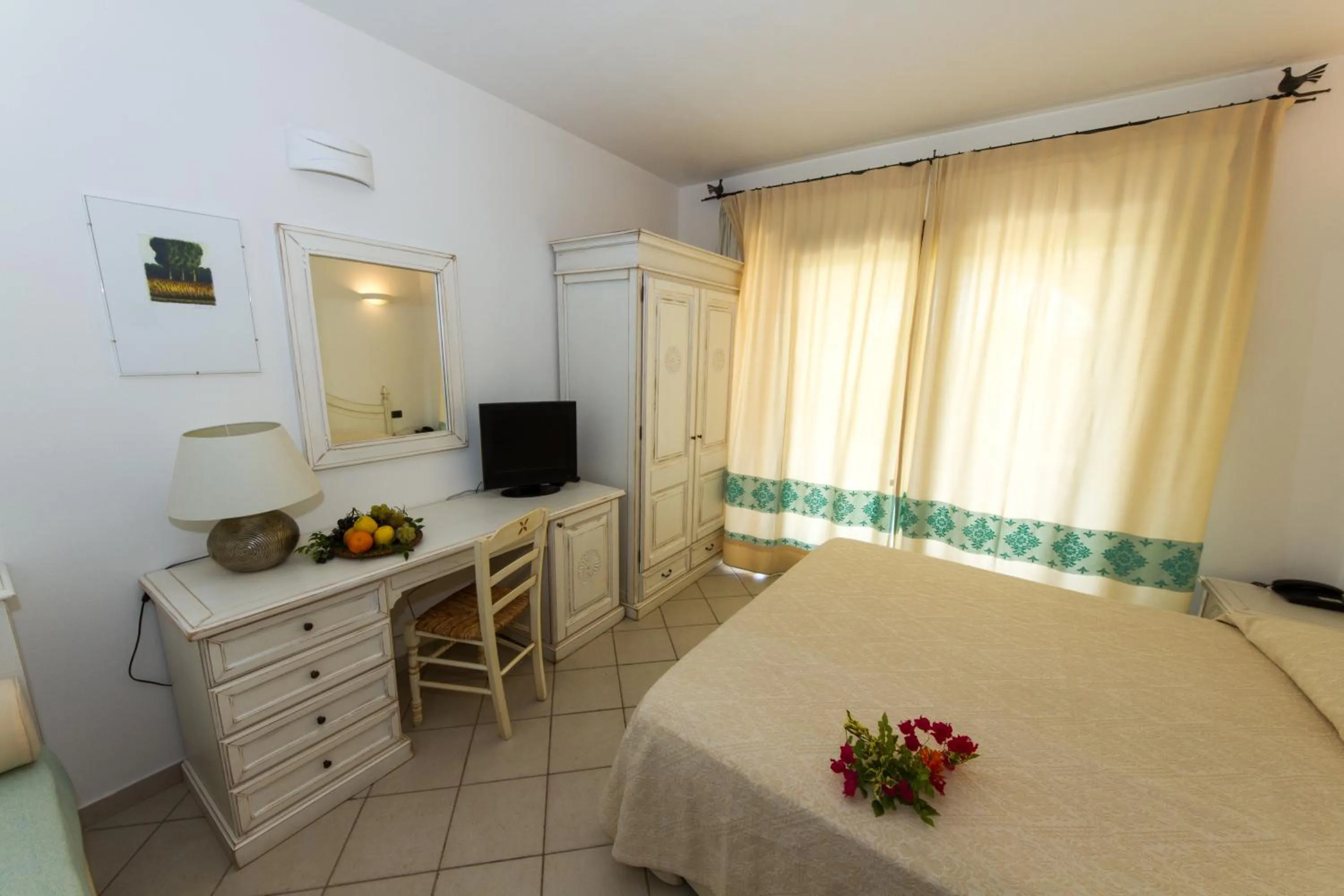 Decorative detail, Bed in Hotel Mariposas