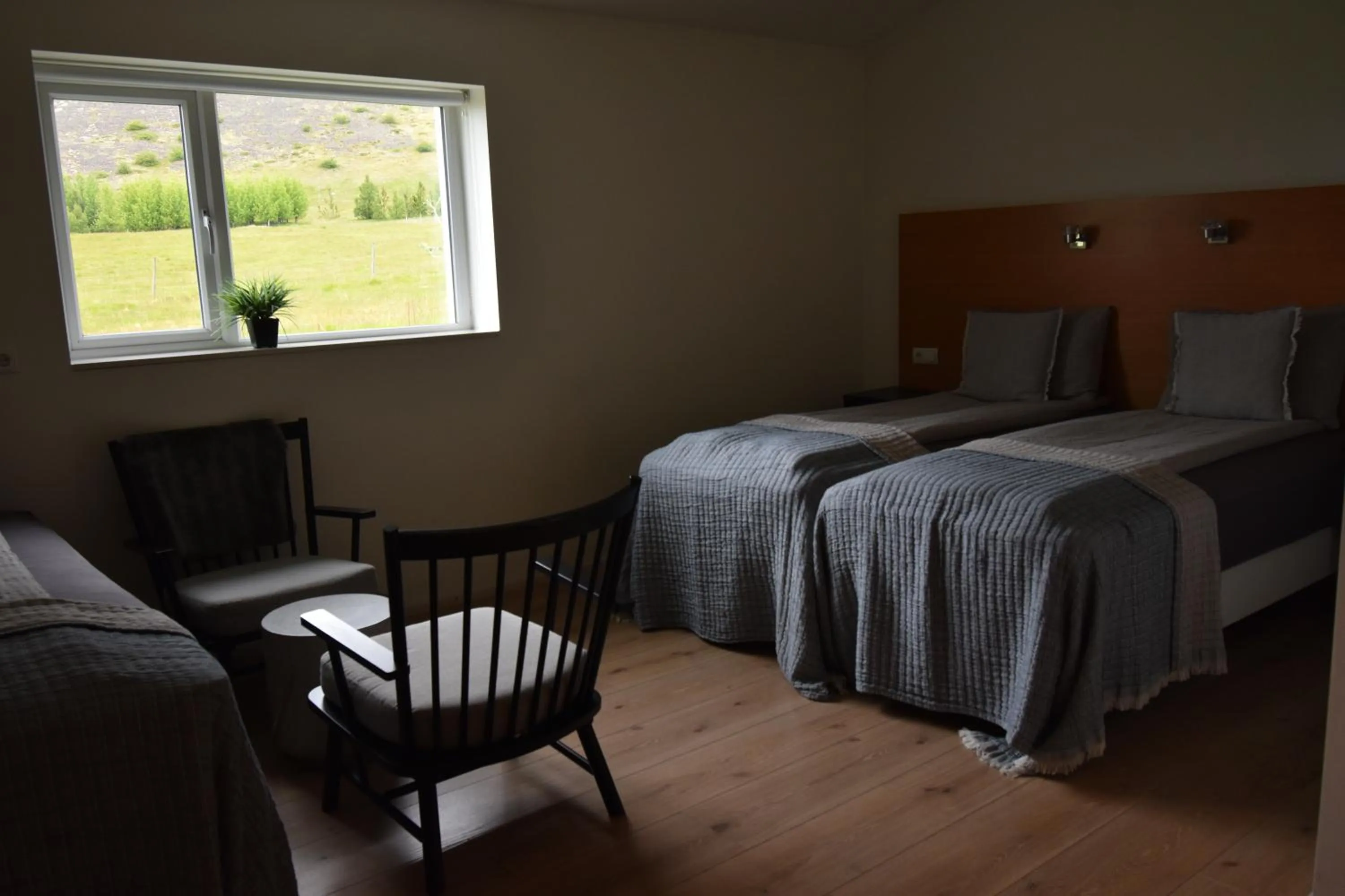 Bed in Glacier World - Hoffell Guesthouse