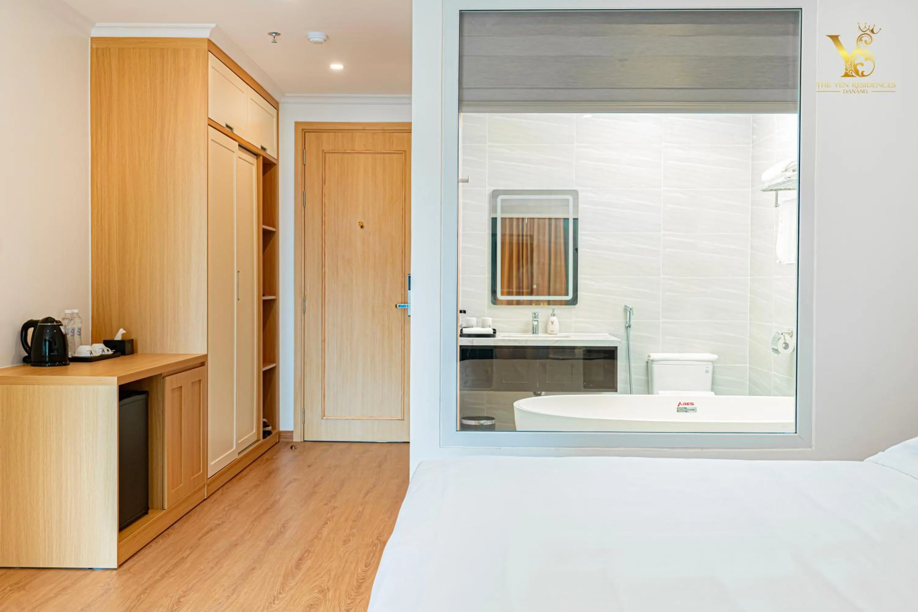 wardrobe, Bed in The Yen Residences Danang