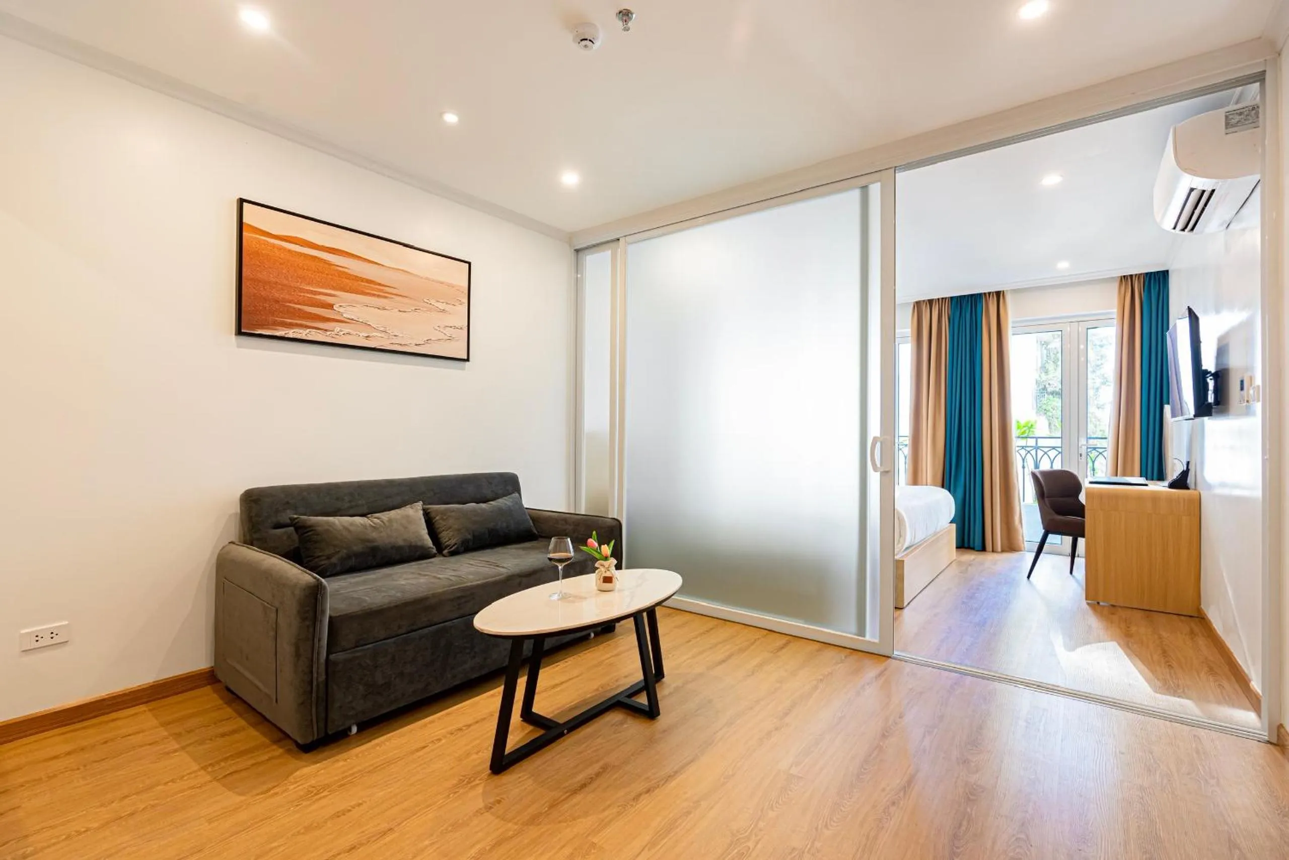 Living room in The Yen Residences Danang