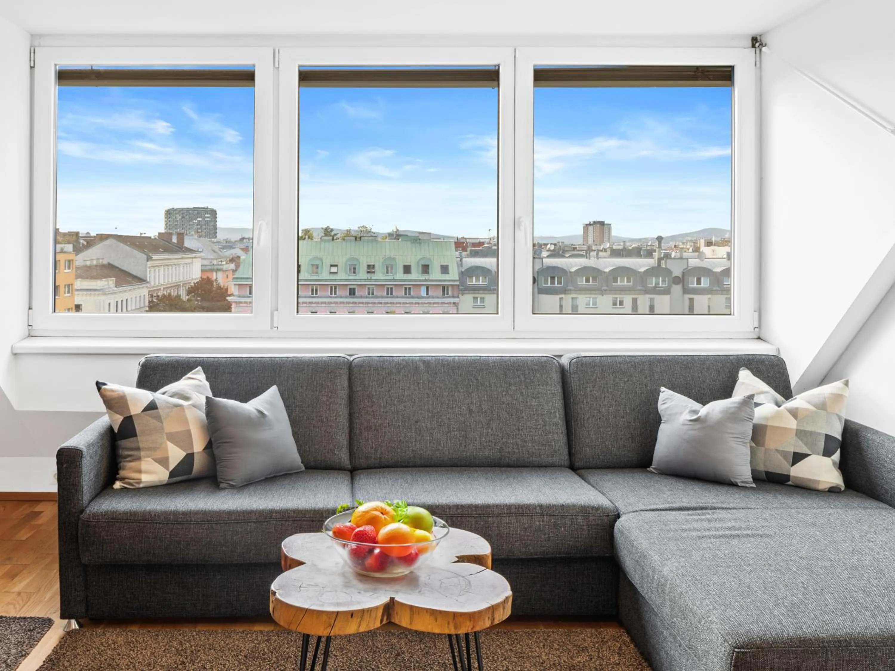 Living room in Penthouse Apartments