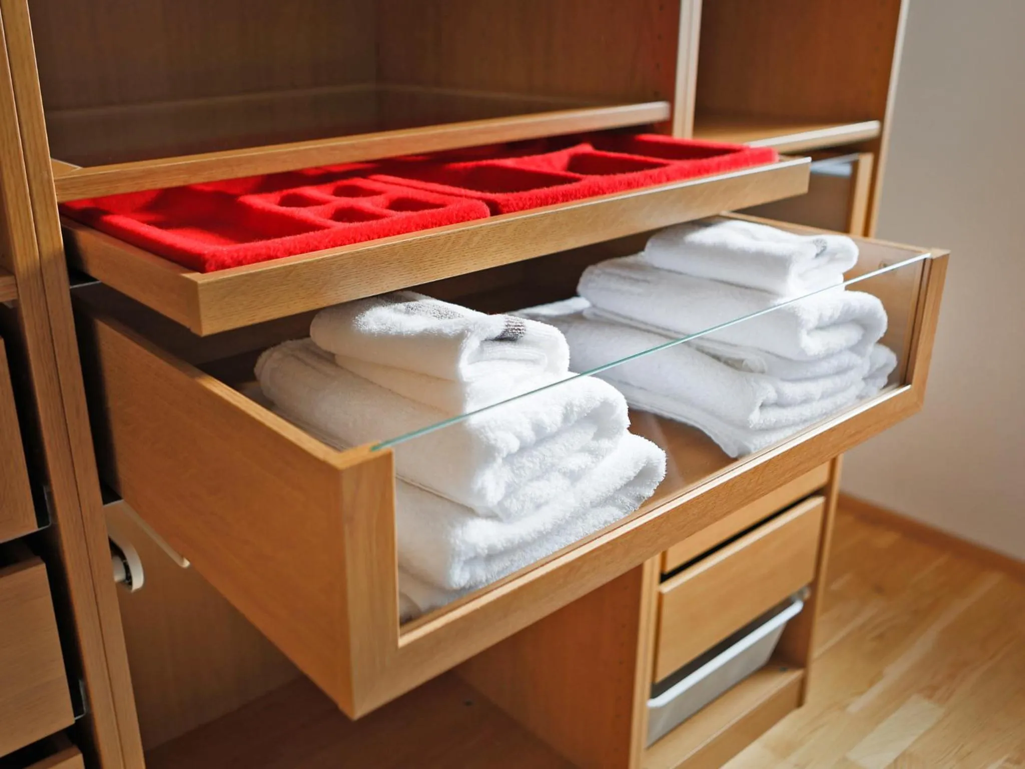 Bedroom, Bed in Penthouse Apartments