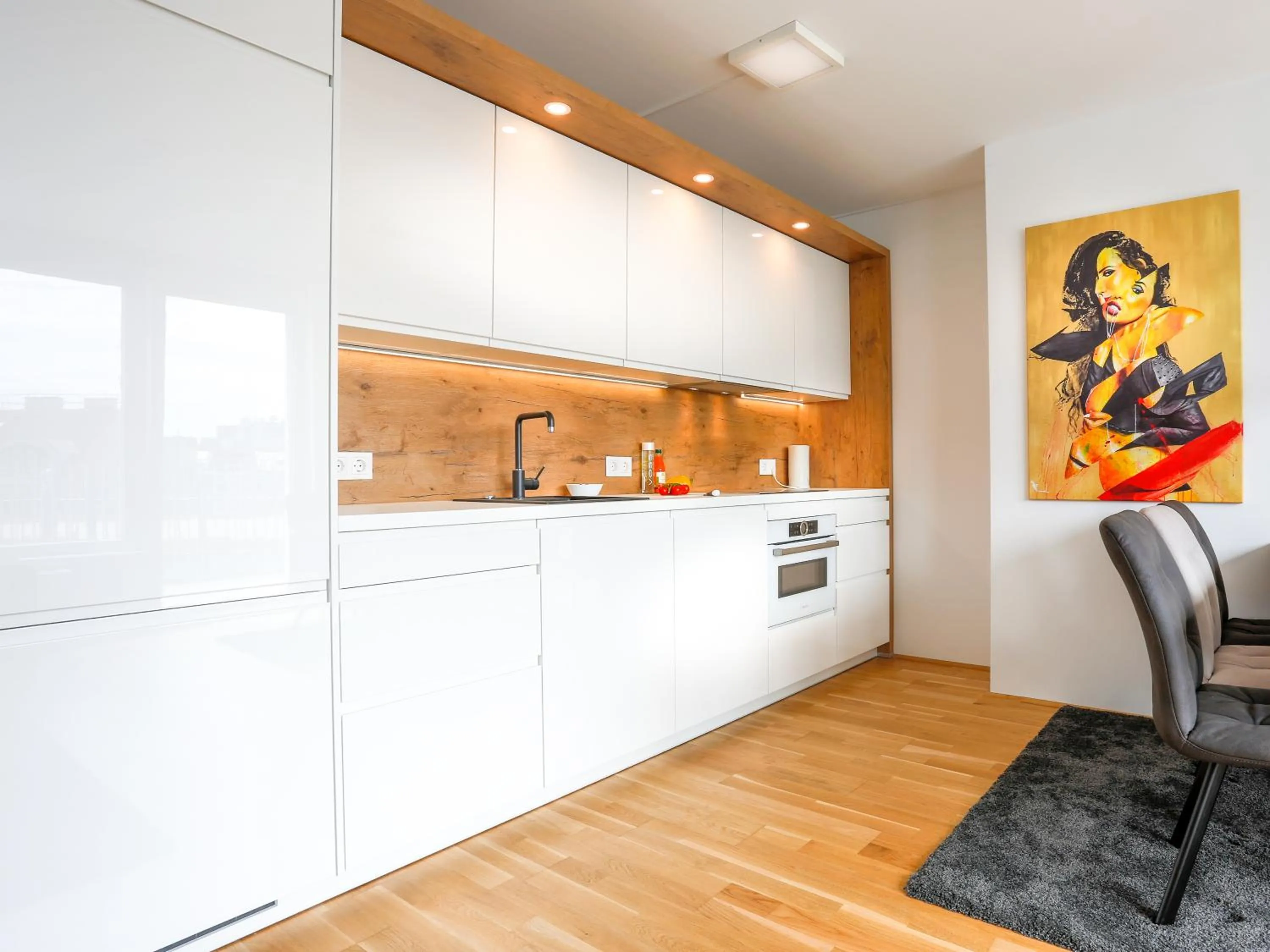 Kitchen or kitchenette in Penthouse Apartments