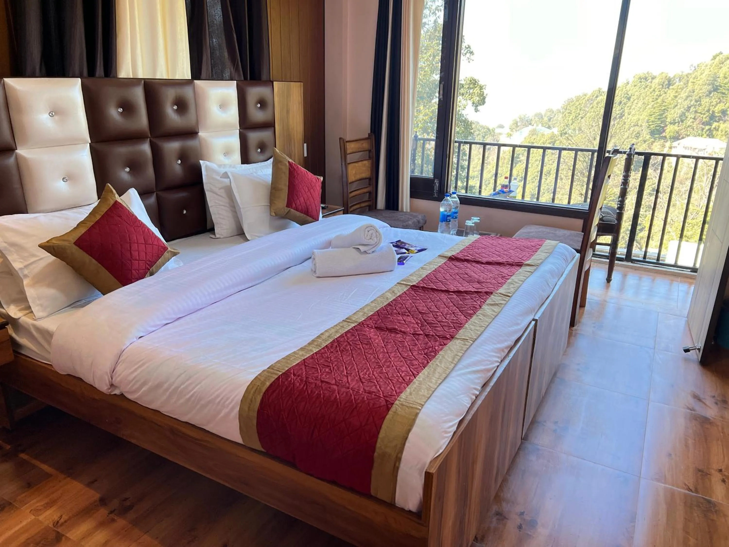 View (from property/room), Bed in Canadian Cottage Dalhousie