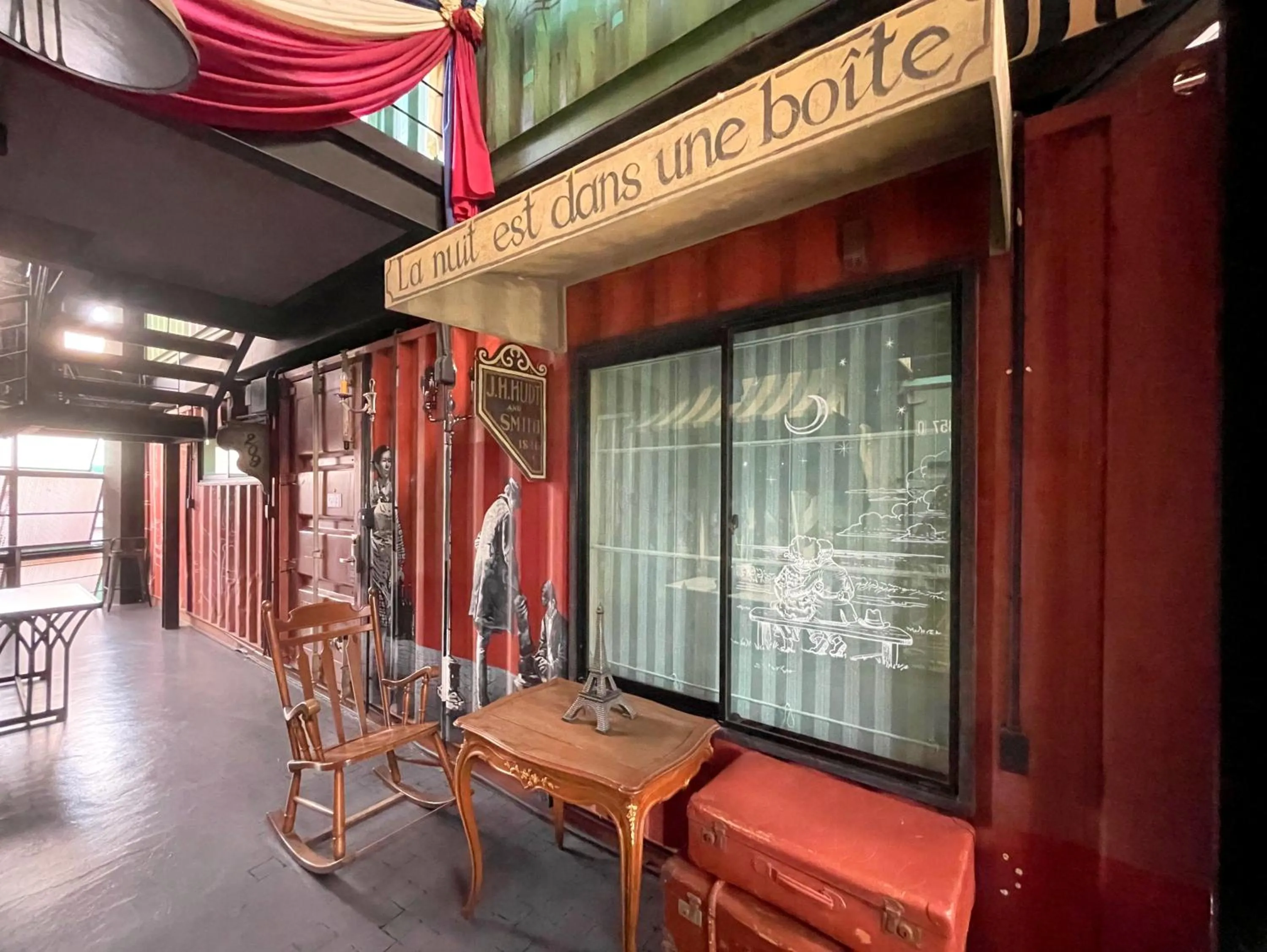 Seating area in Nights in A Box