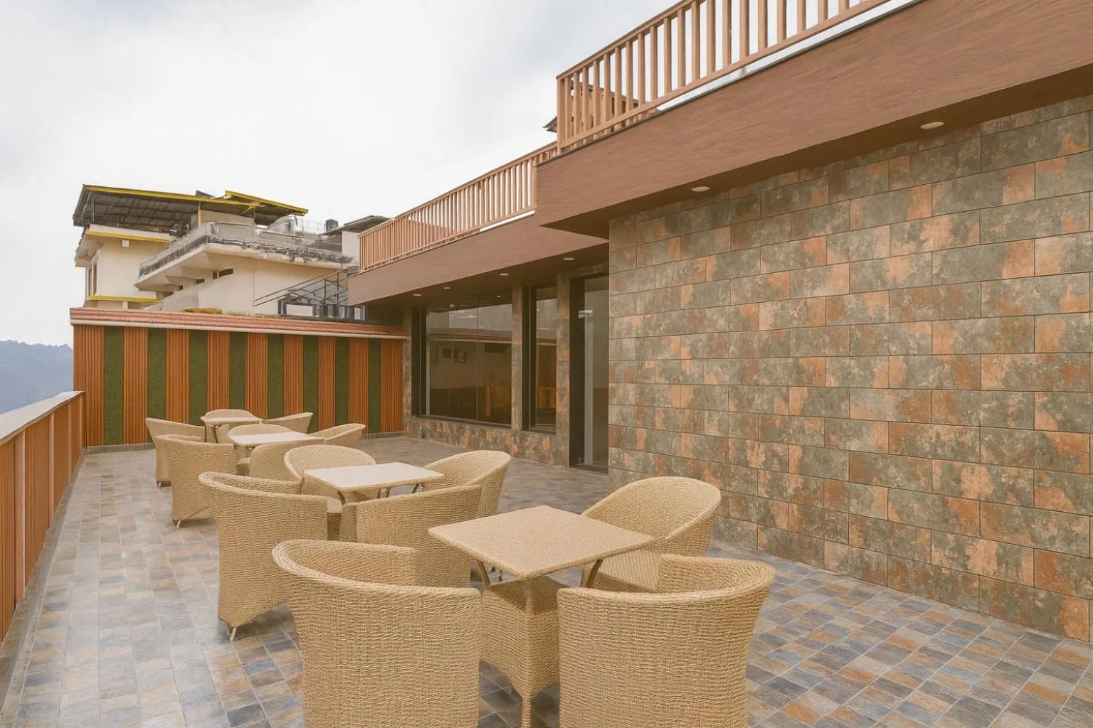 Balcony/Terrace in Hotel Pawan Regency- Best Mountain View Hotel In McLeodganj