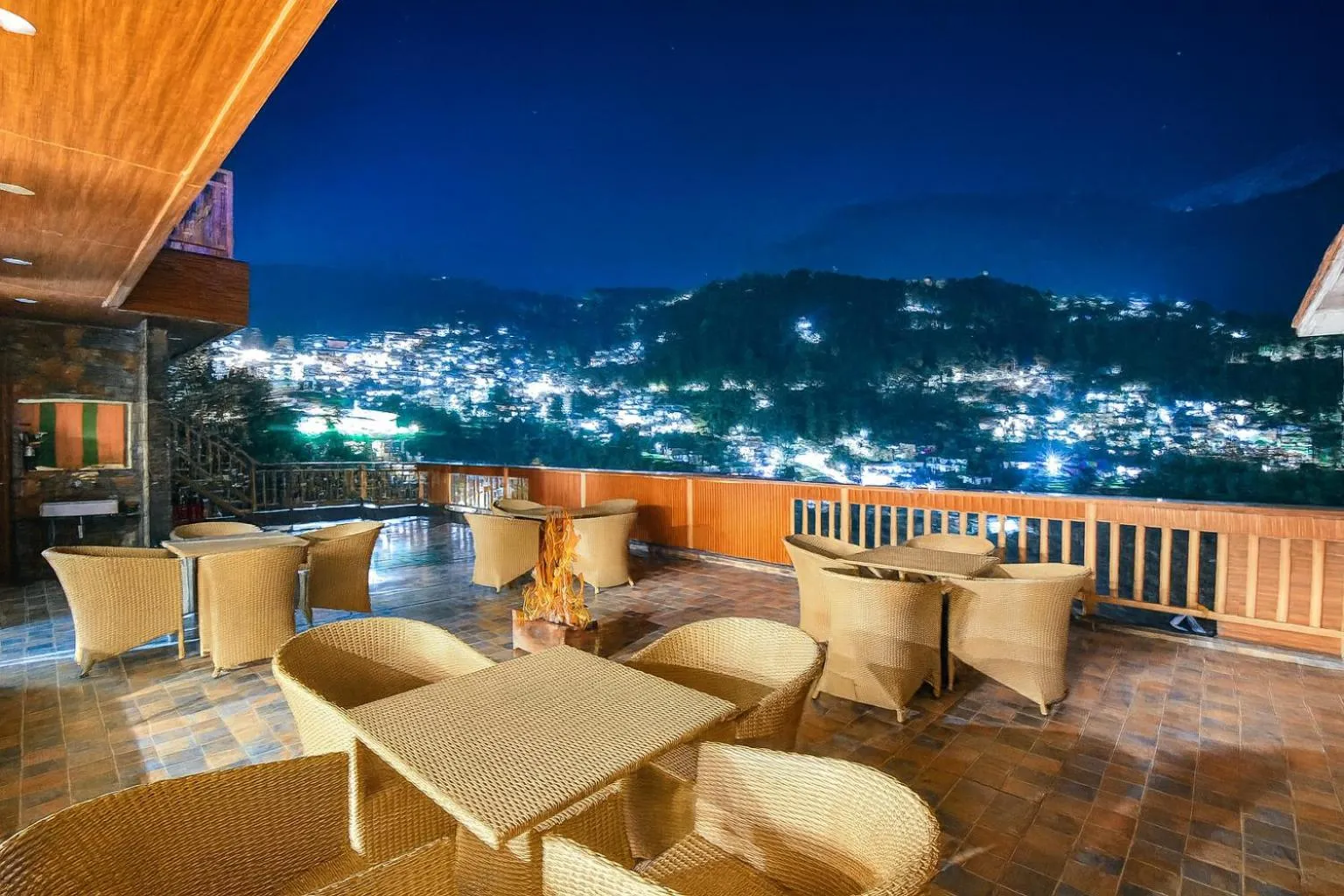 Balcony/Terrace in Hotel Pawan Regency- Best Mountain View Hotel In McLeodganj