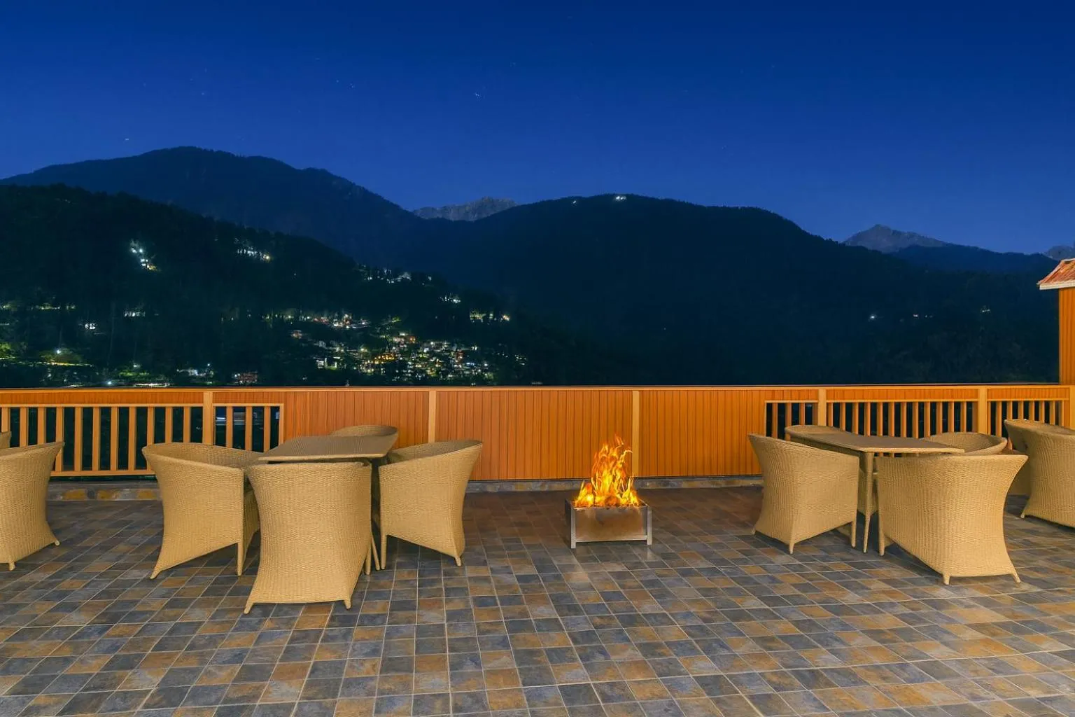Balcony/Terrace in Hotel Pawan Regency- Best Mountain View Hotel In McLeodganj
