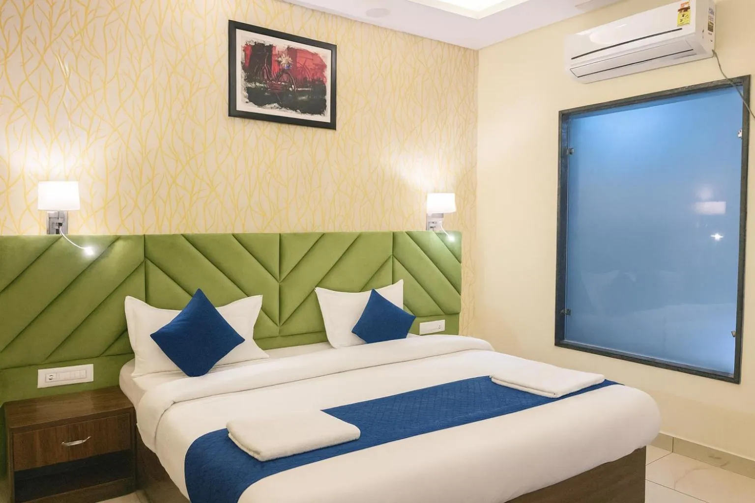 Bedroom, Bed in Hotel Pawan Regency- Best Mountain View Hotel In McLeodganj