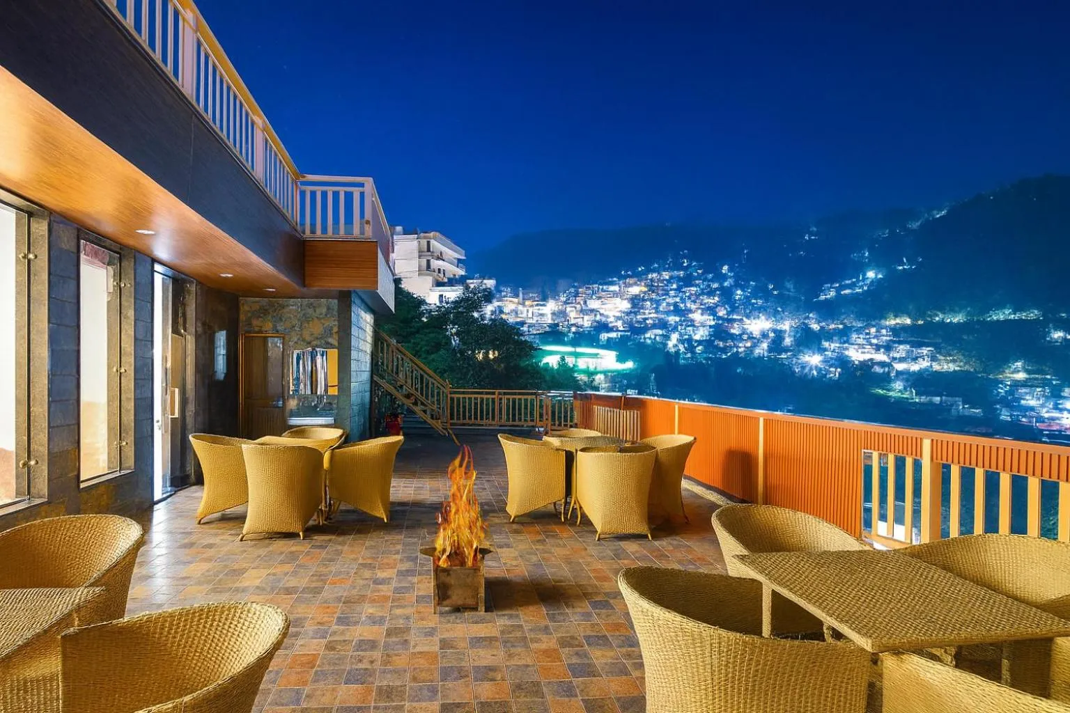 Balcony/Terrace in Hotel Pawan Regency- Best Mountain View Hotel In McLeodganj