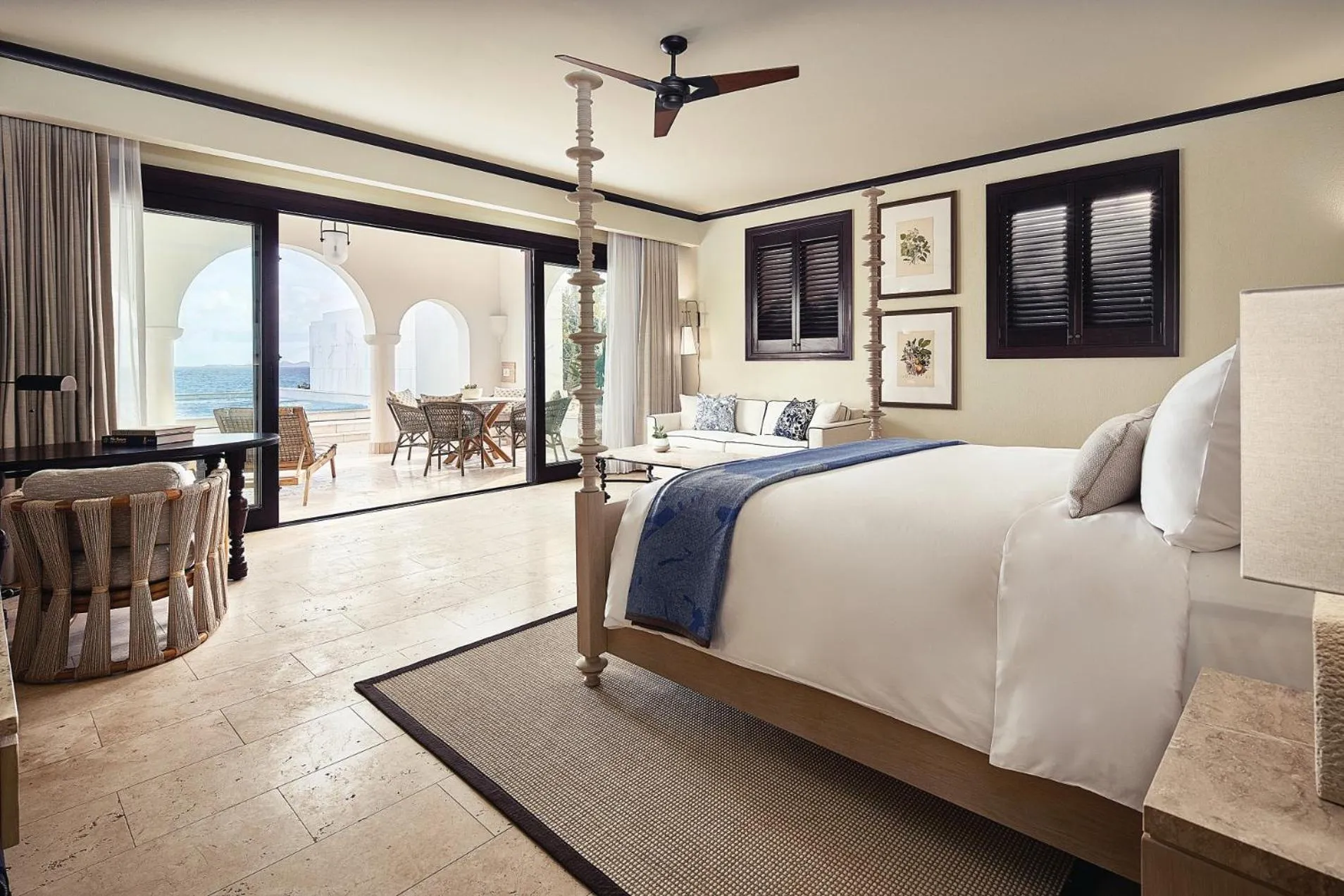 Bedroom, Bed in Cap Juluca, A Belmond Hotel, Anguilla