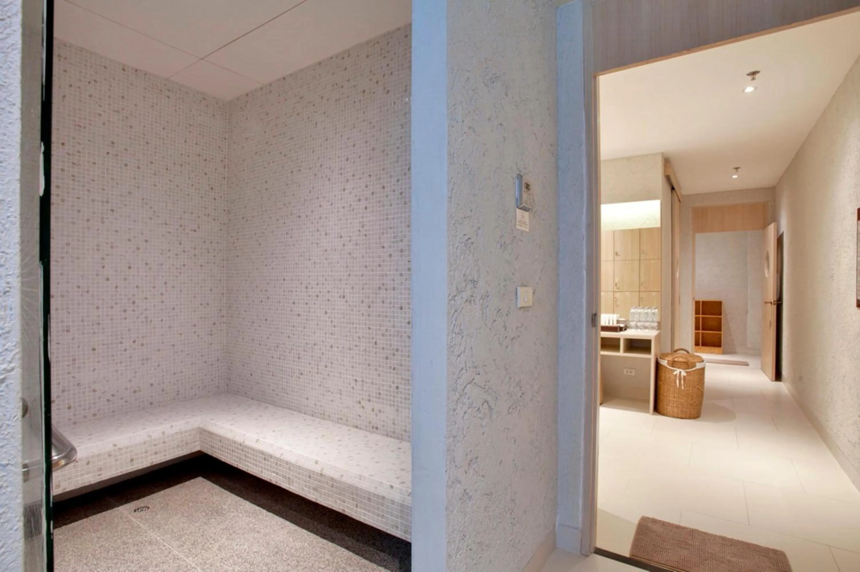 Steam room, Bed in Balcony Courtyard Sriracha Hotel & Serviced Apartments