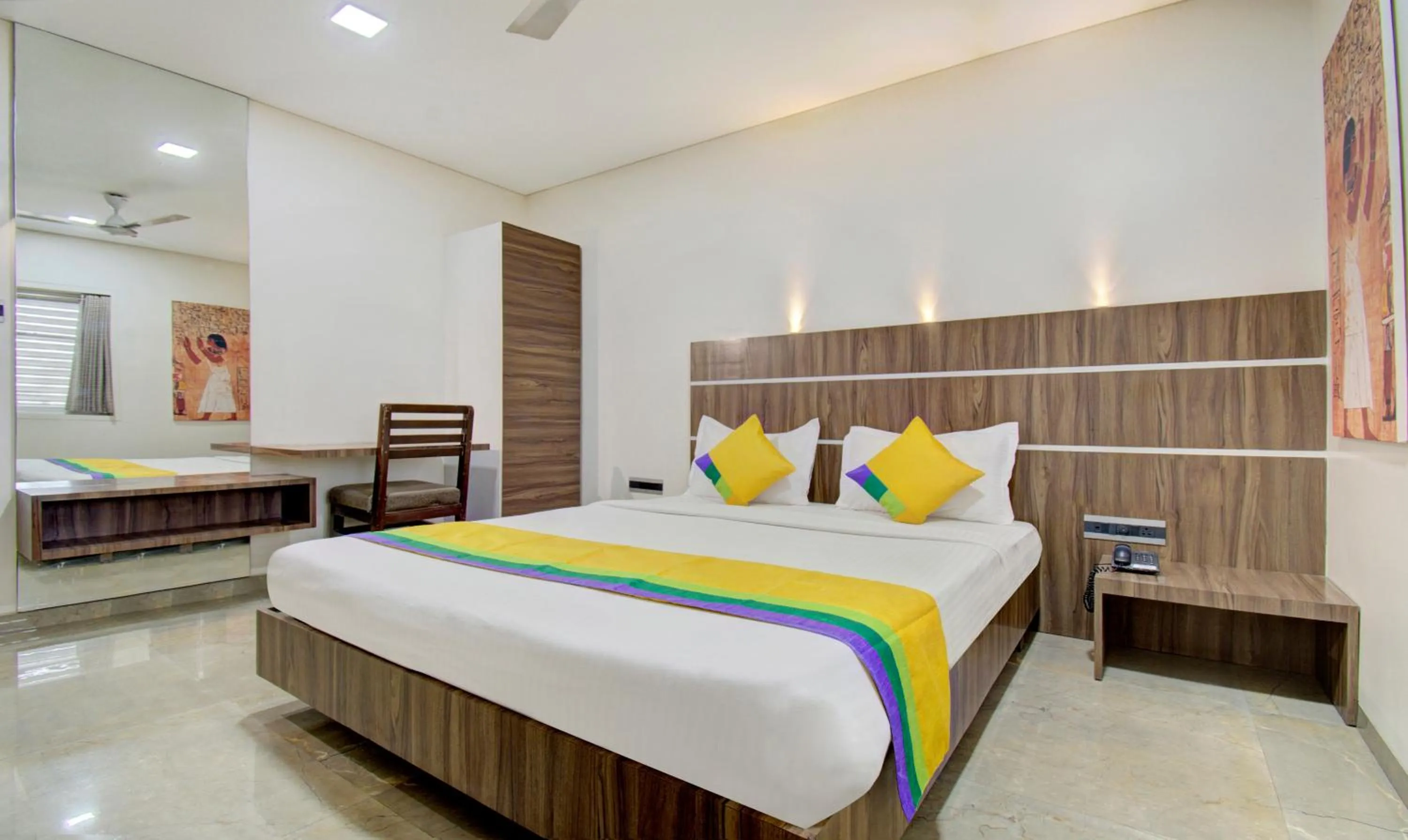 Bedroom, Bed in Treebo Lalaji's Executive