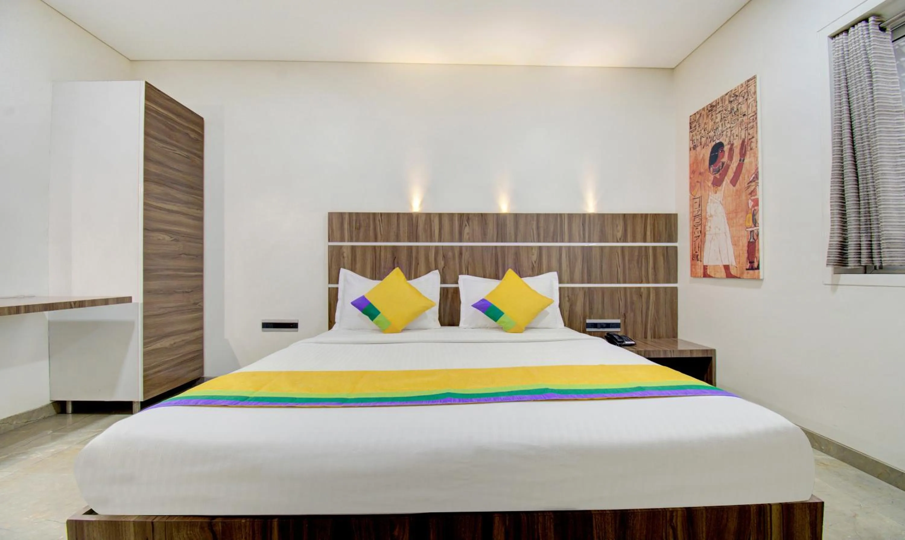 Bedroom, Bed in Treebo Lalaji's Executive