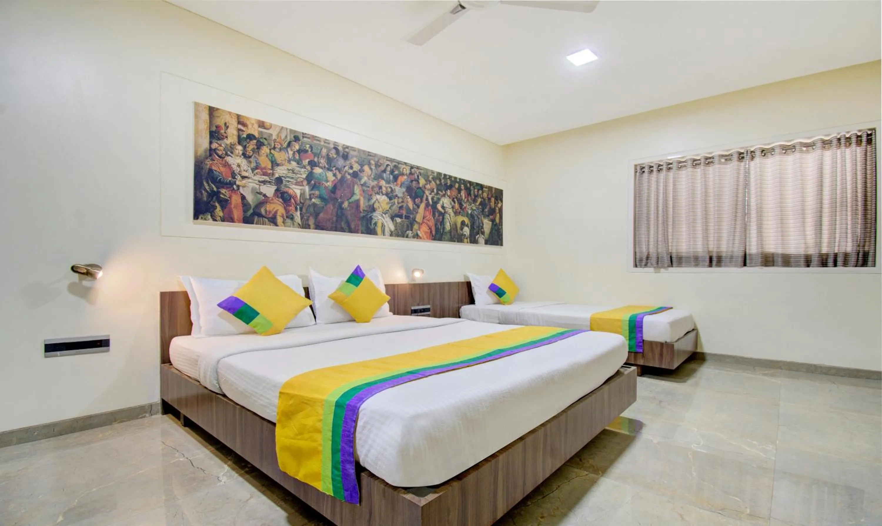 Bedroom, Bed in Treebo Lalaji's Executive