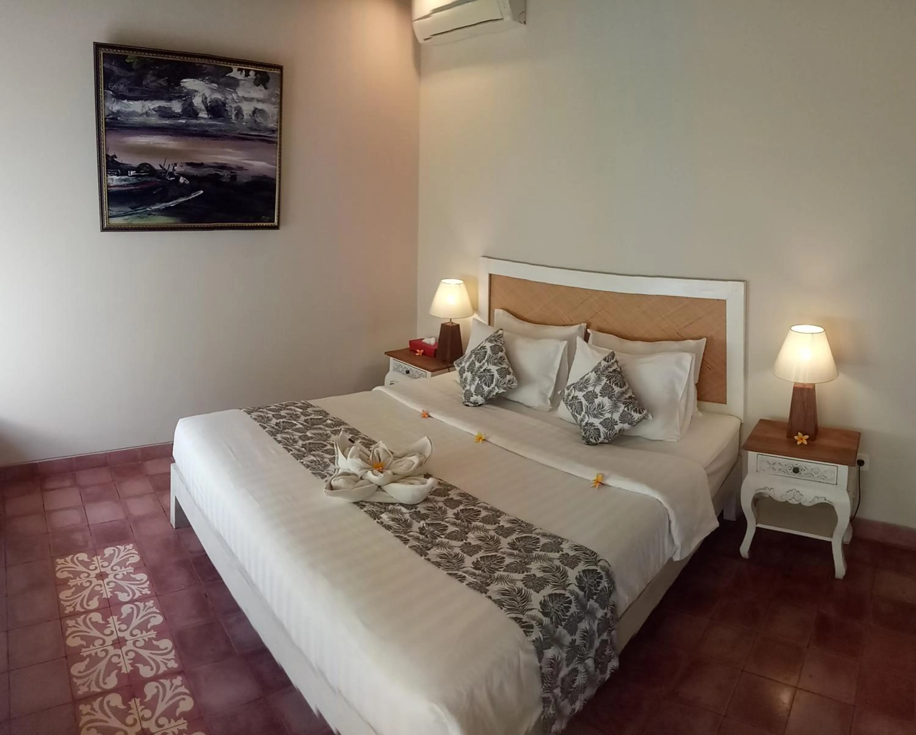 Bed in Jukung Guest House