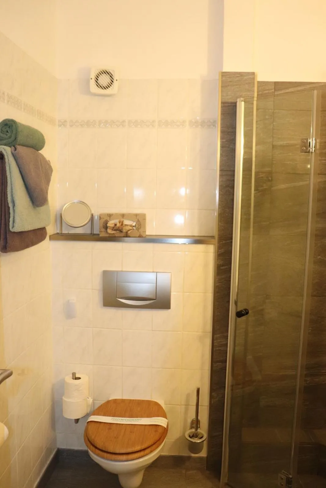 Shower in Pension und Apartment Landhaus Fricke