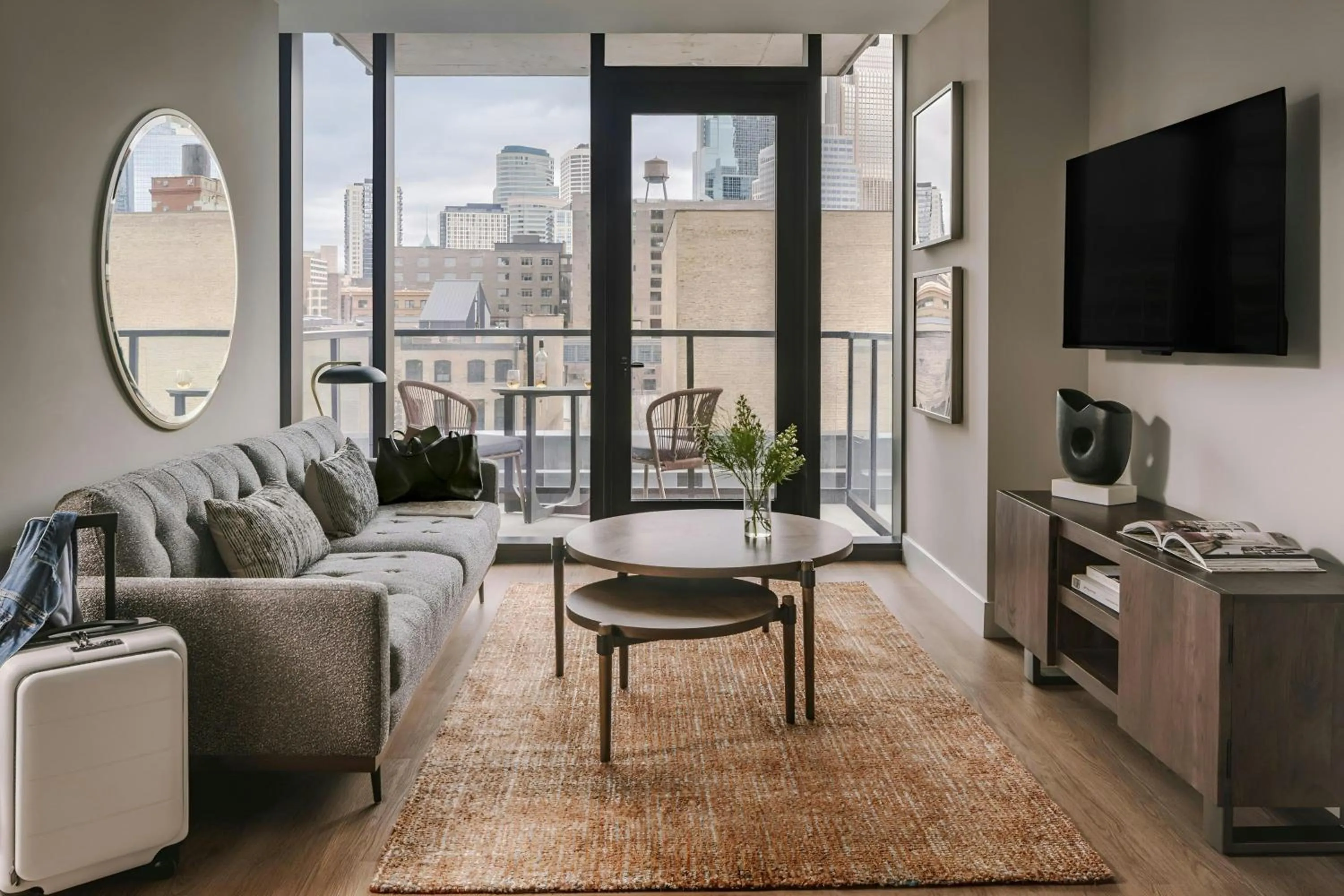 Living room in Sonder by Marriott Bonvoy North Loop Green Apartments North Loop