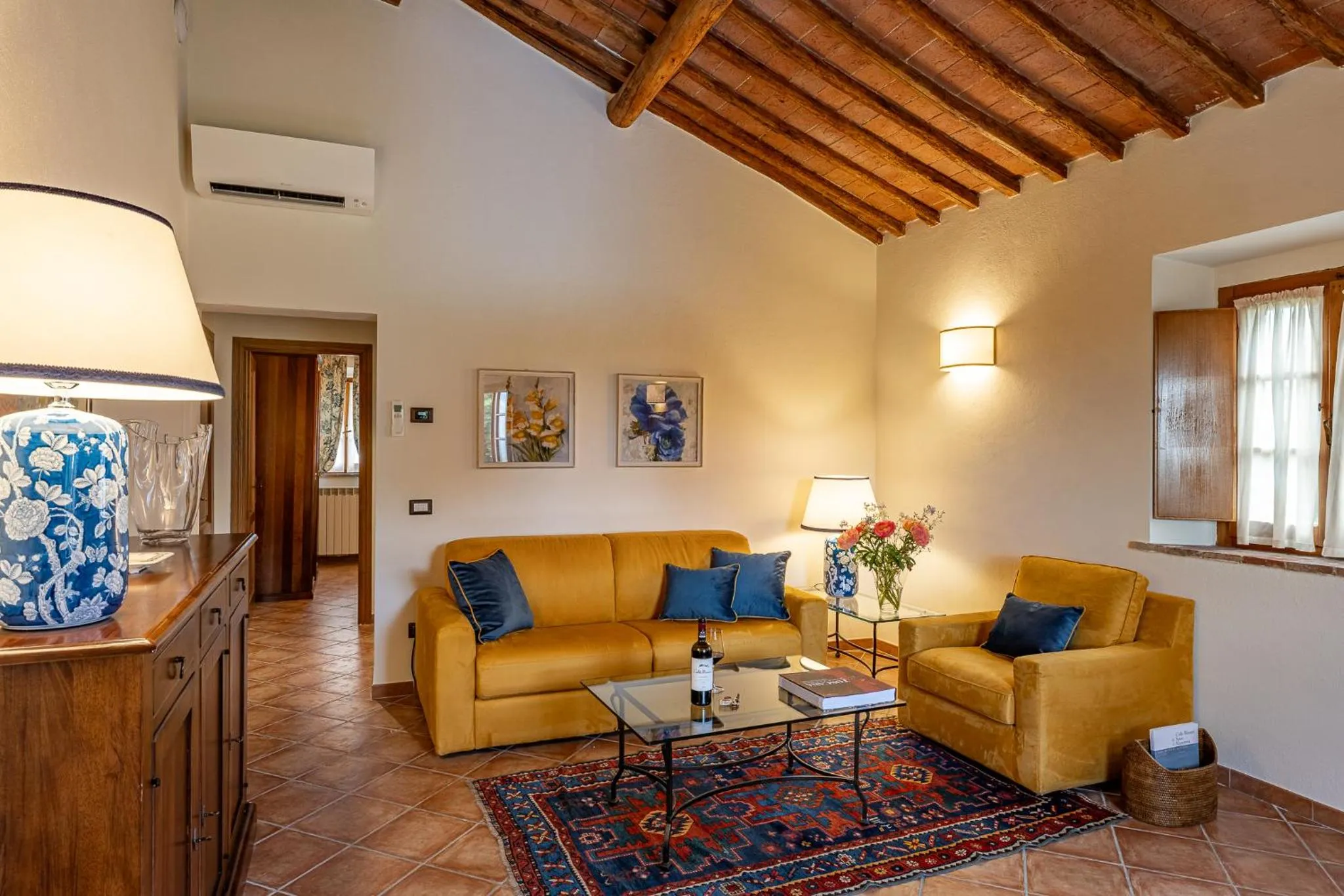 Living room in Wine Relais In Montecucco - ColleMassari Hospitality
