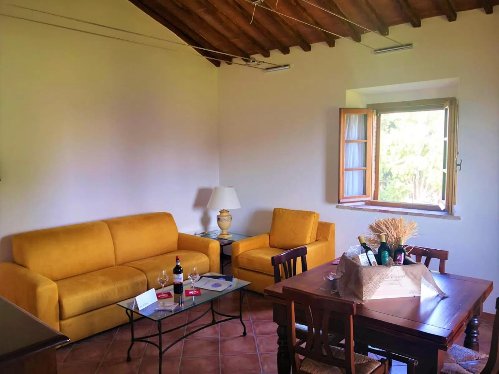 Living room in Wine Relais In Montecucco - ColleMassari Hospitality