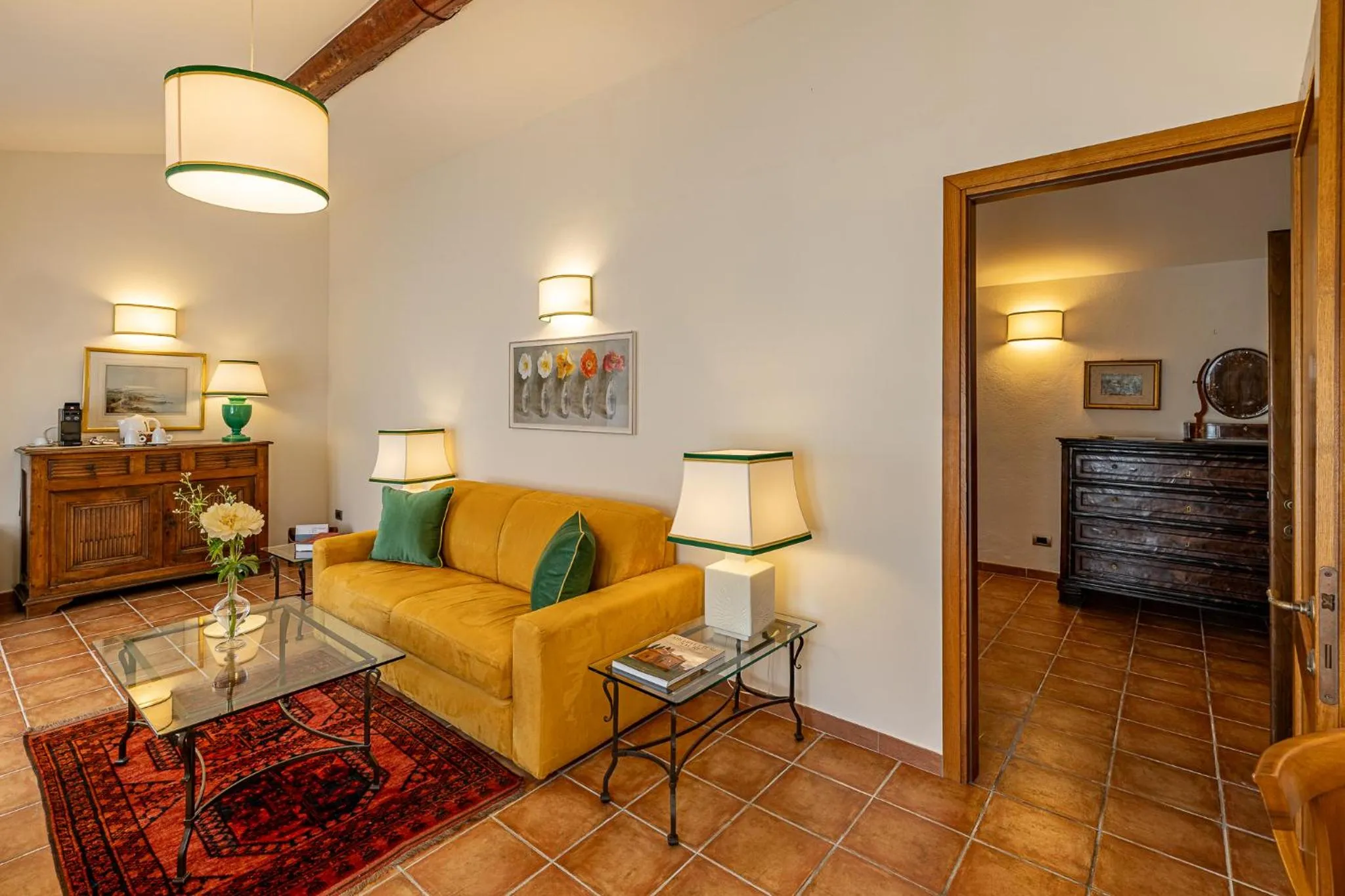 Living room in Wine Relais In Montecucco - ColleMassari Hospitality