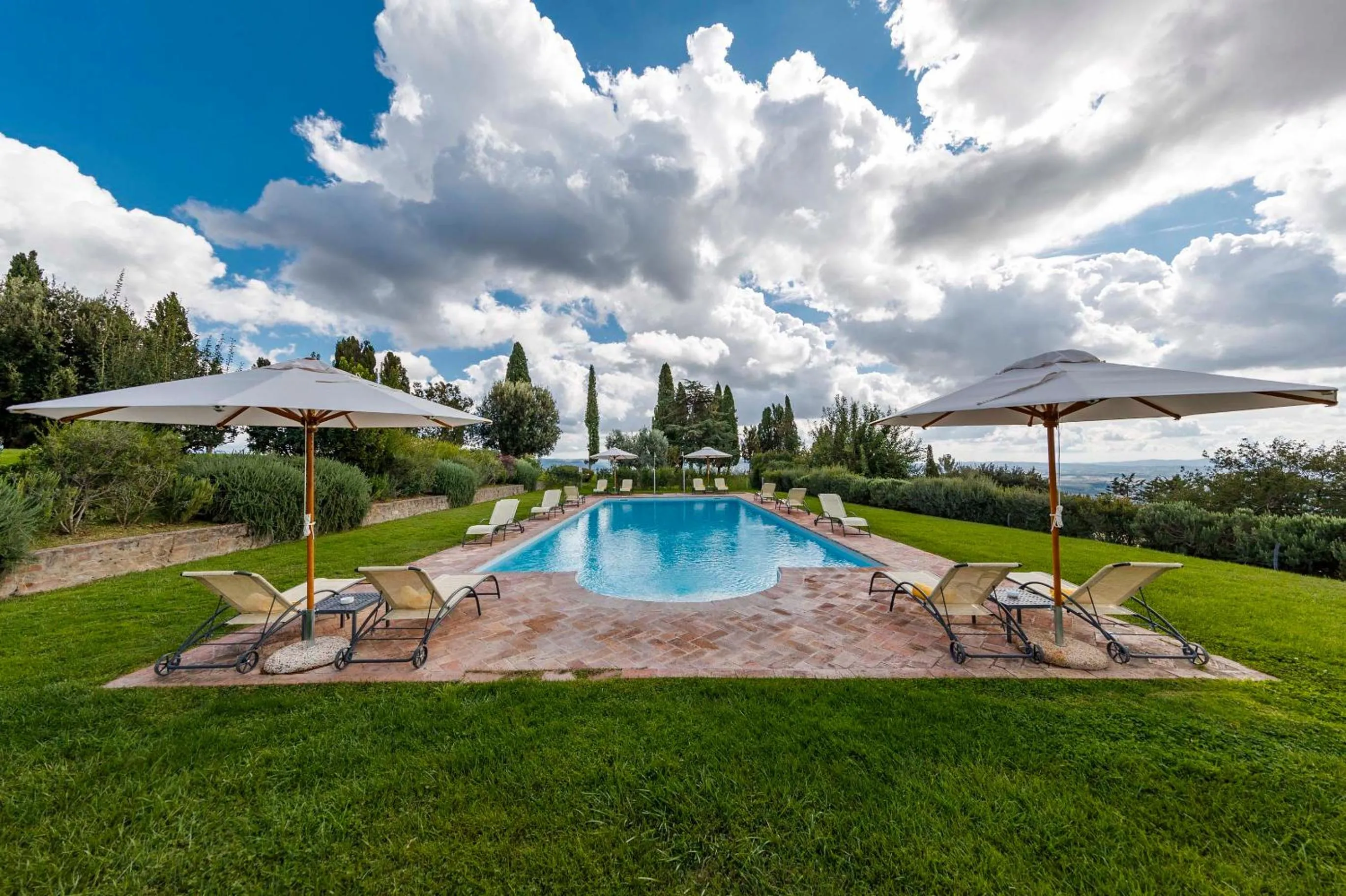 Pool view in Wine Relais In Montecucco - ColleMassari Hospitality