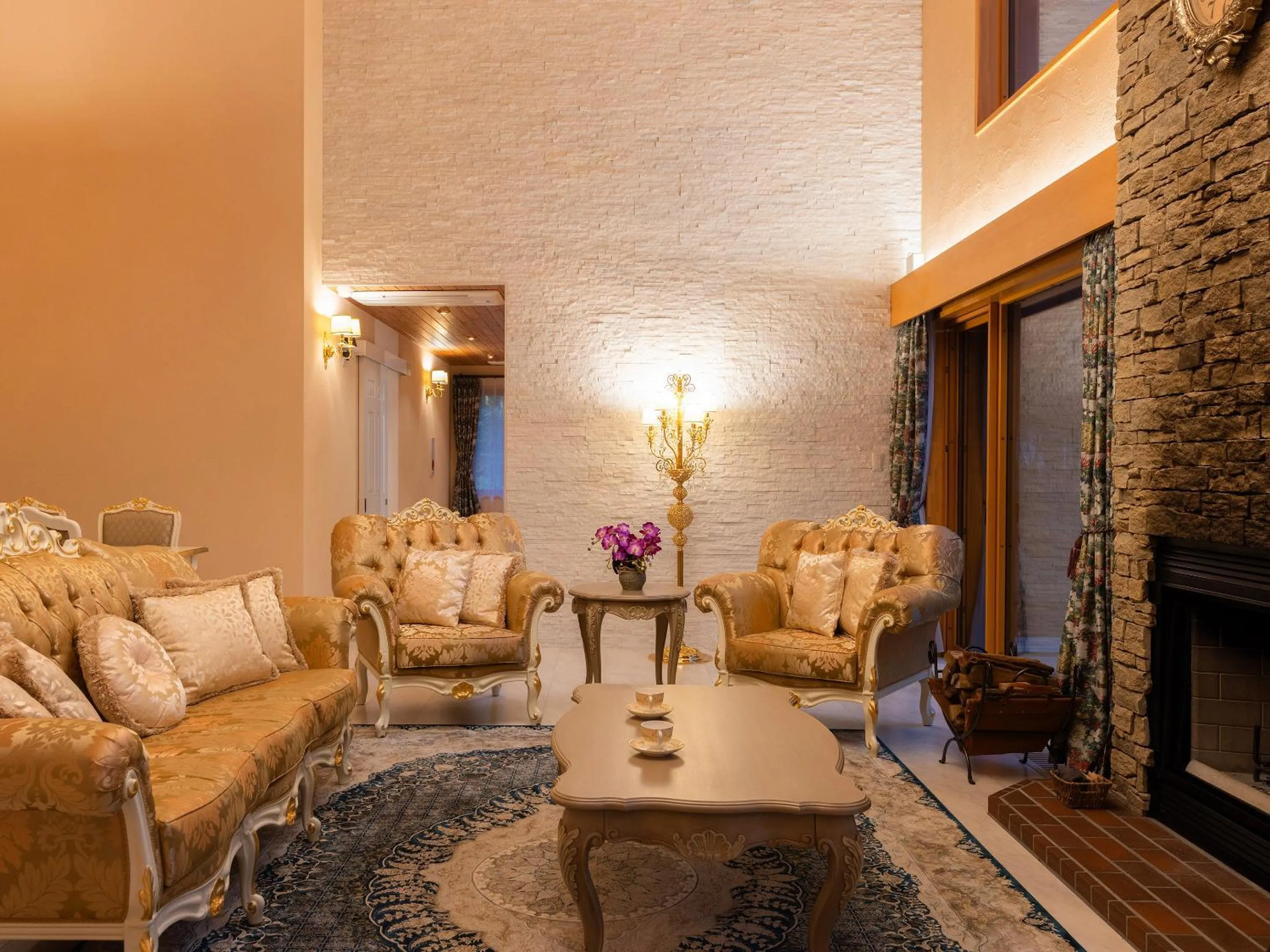 Living room in Tokachi Nakasatsunai Glamping Resort Feriendorf