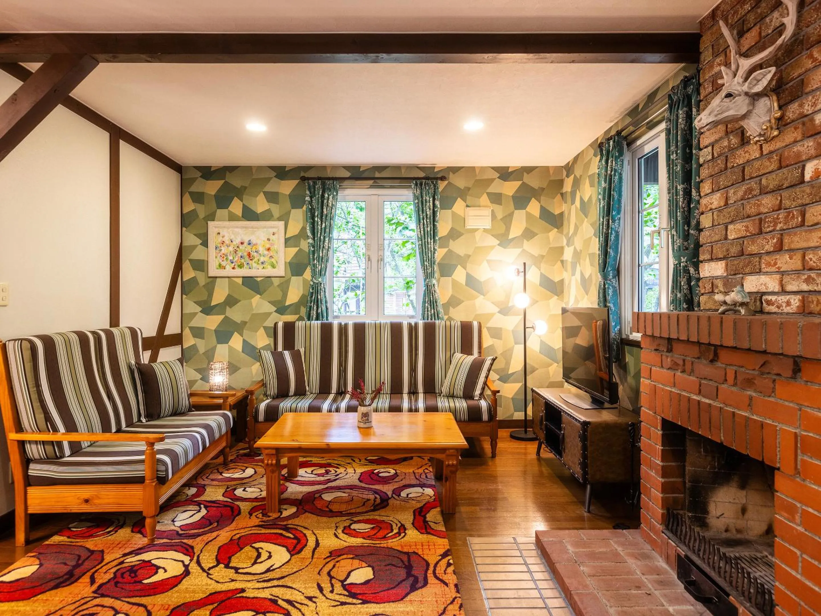 Living room in Tokachi Nakasatsunai Glamping Resort Feriendorf