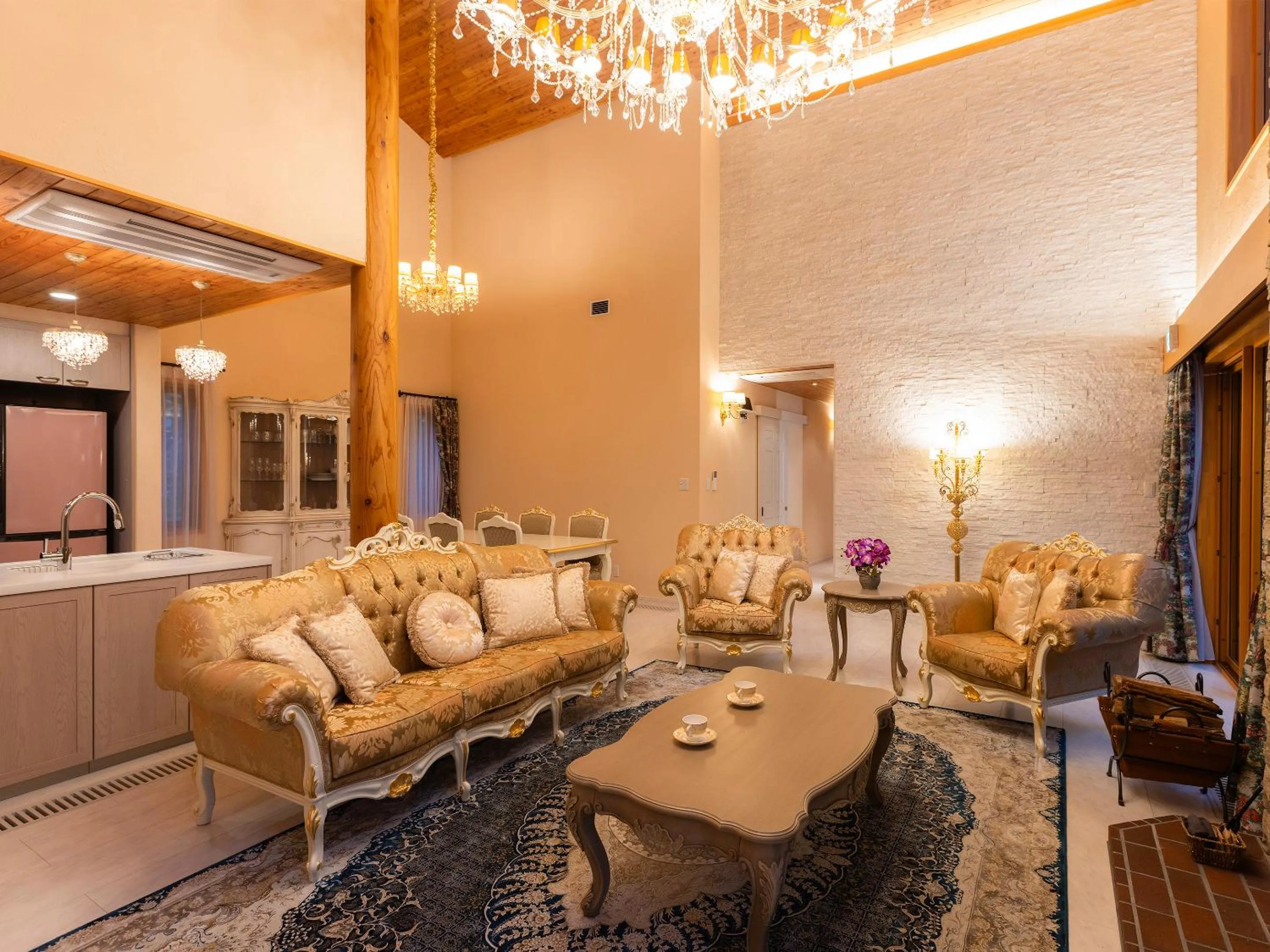 Living room in Tokachi Nakasatsunai Glamping Resort Feriendorf