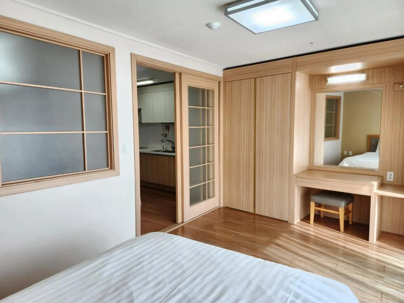 Bed in Jeongseon Mayhills Resort