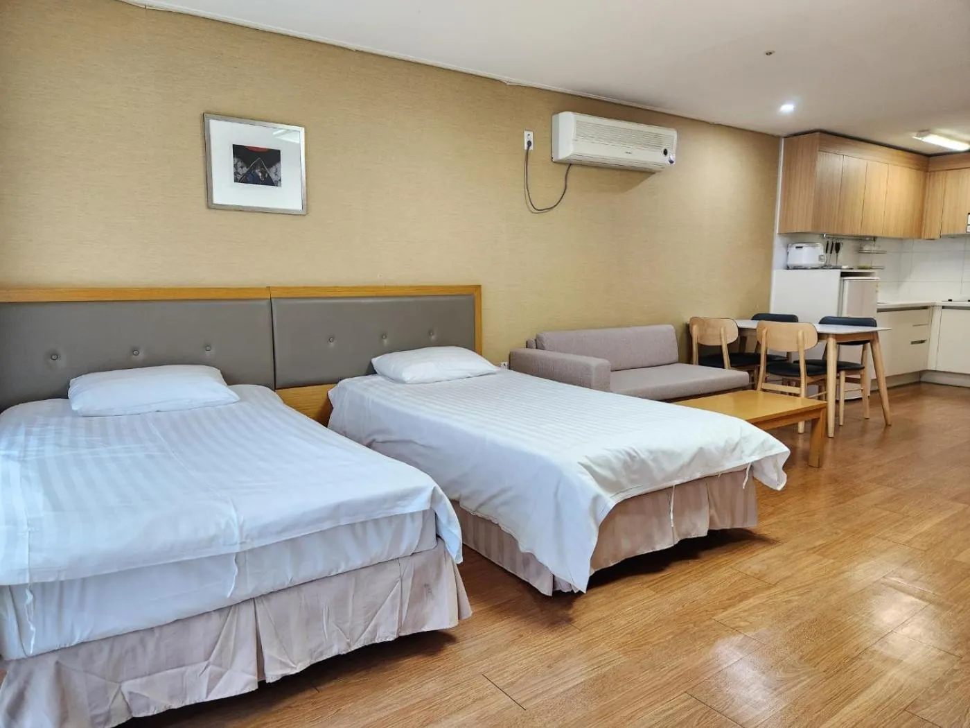 Bed in Jeongseon Mayhills Resort