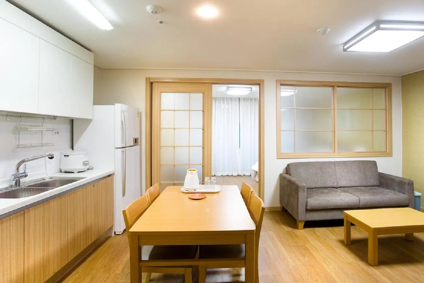 Kitchen or kitchenette in Jeongseon Mayhills Resort