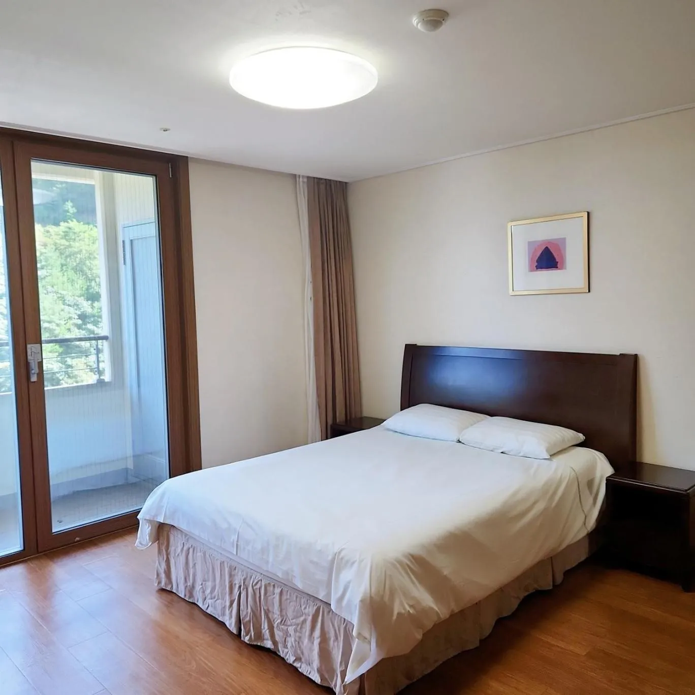 Bed in Jeongseon Mayhills Resort