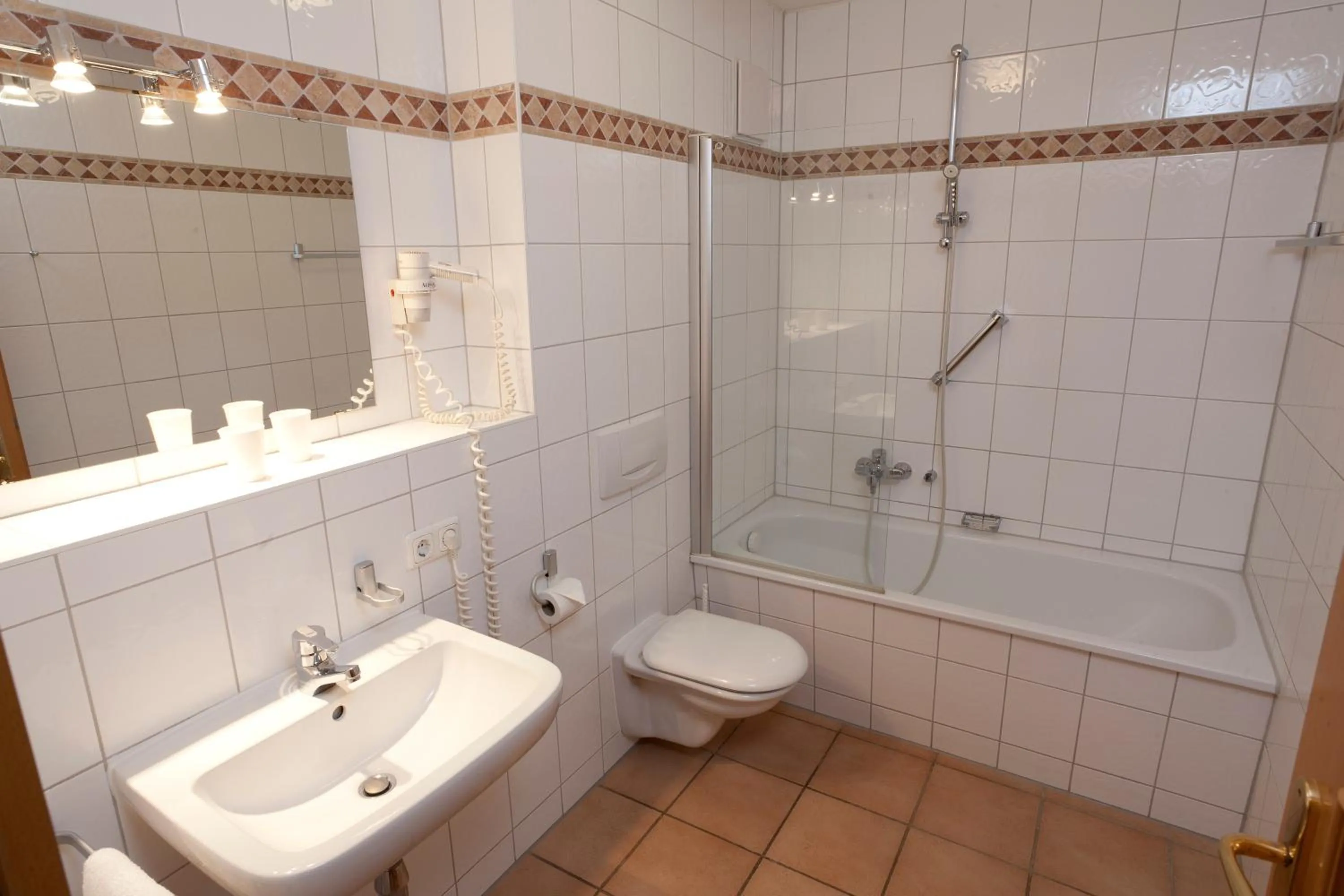 Bathroom in Moby Dick Hotel & Ferienwohnungen