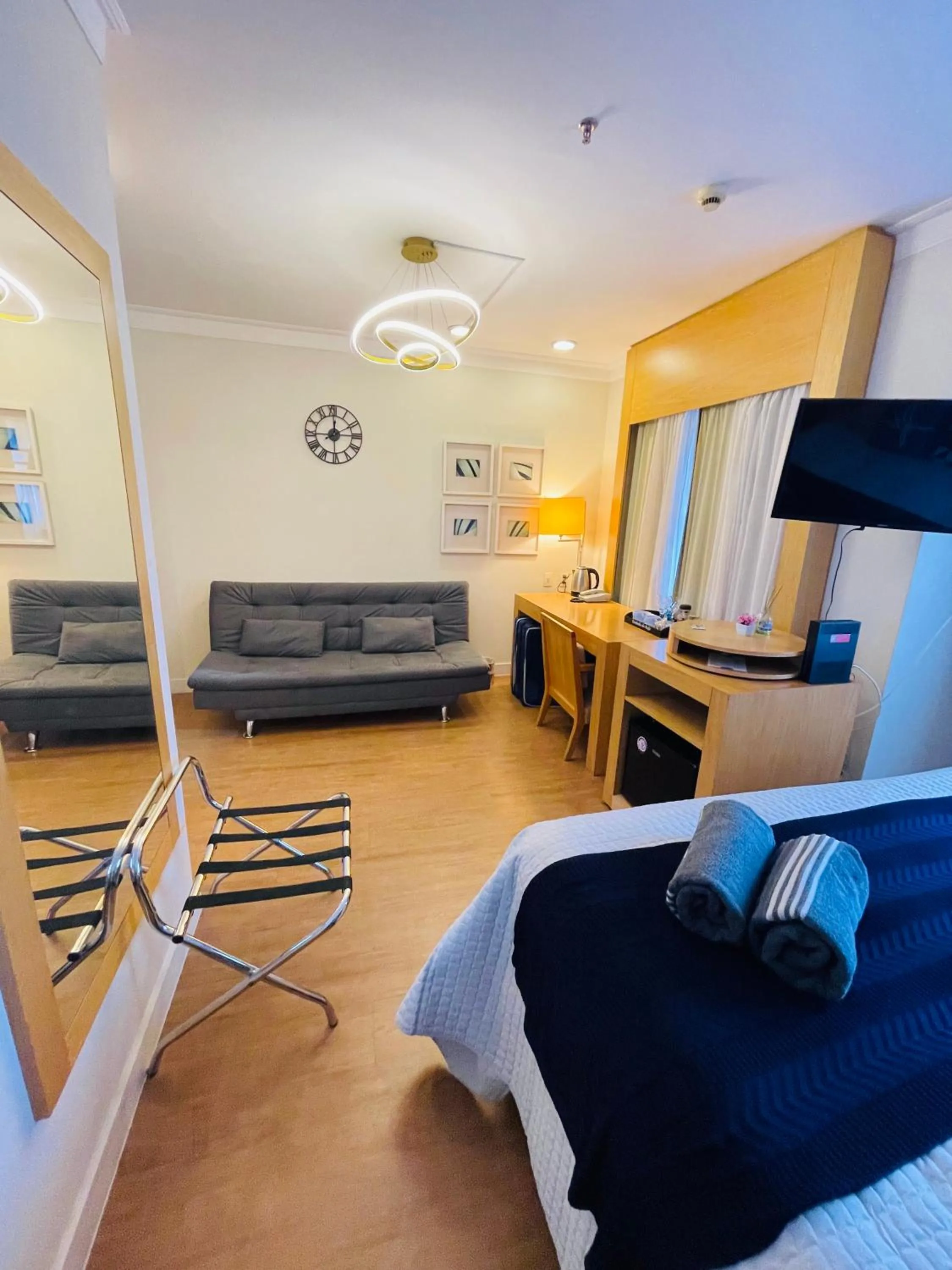 Bed in Flat de Luxo Aeroporto Congonhas - Hotel