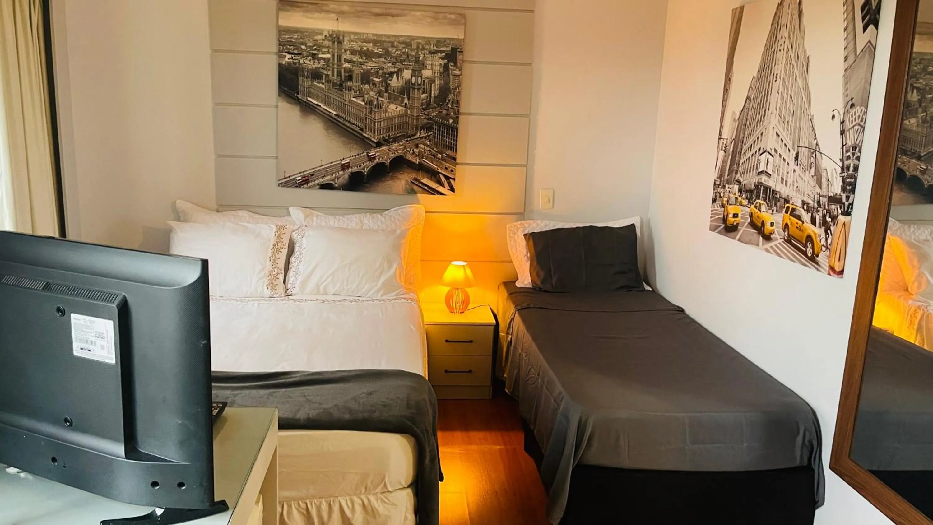 Bed in Flat de Luxo Aeroporto Congonhas - Hotel