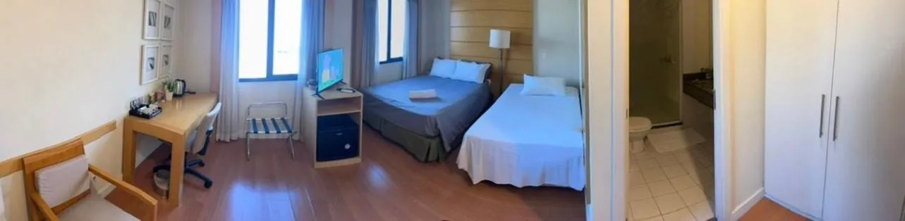 Bed in Flat de Luxo Aeroporto Congonhas - Hotel