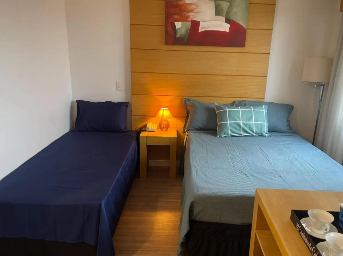 Bed in Flat de Luxo Aeroporto Congonhas - Hotel