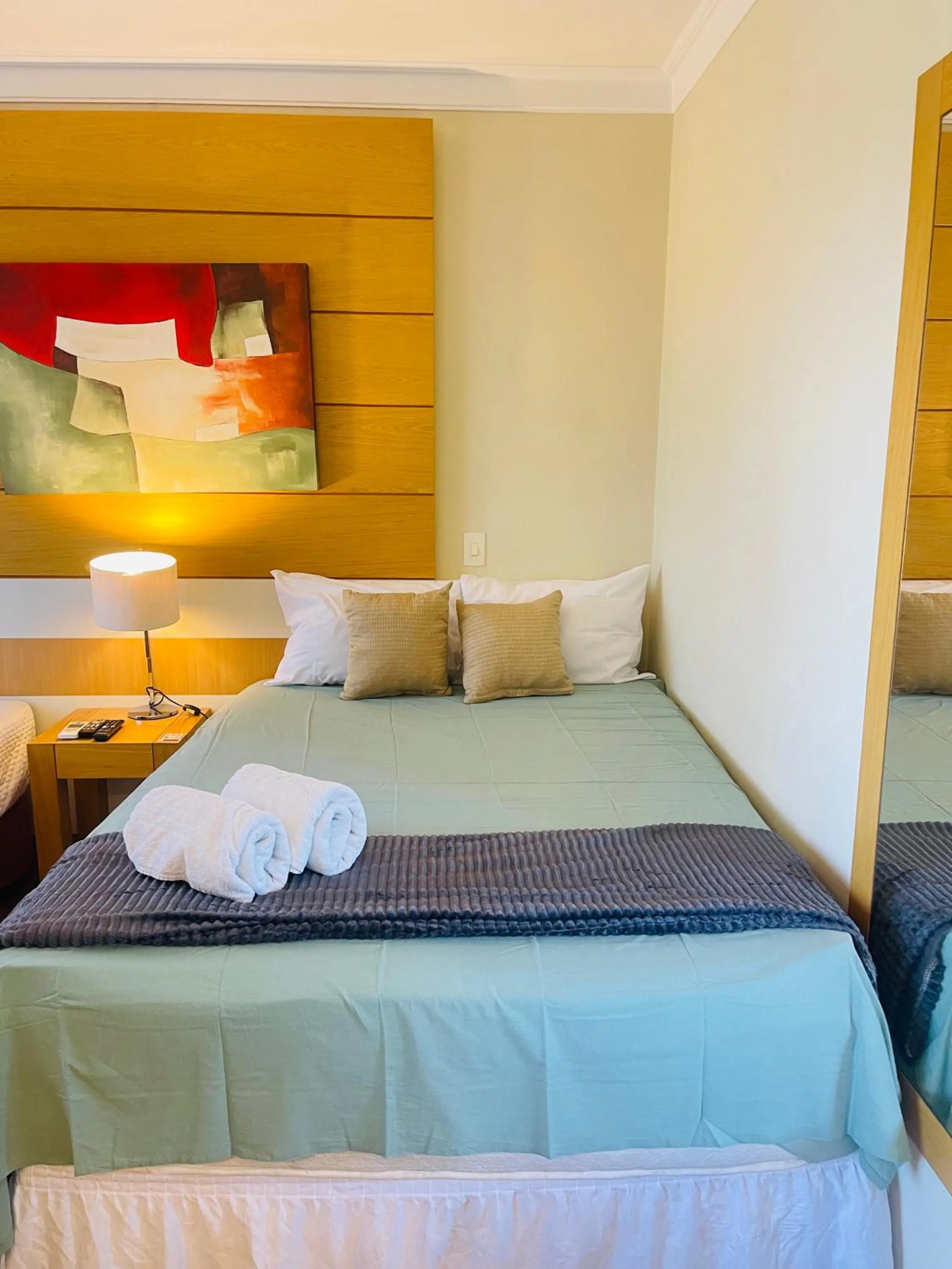 Bed in Flat de Luxo Aeroporto Congonhas - Hotel