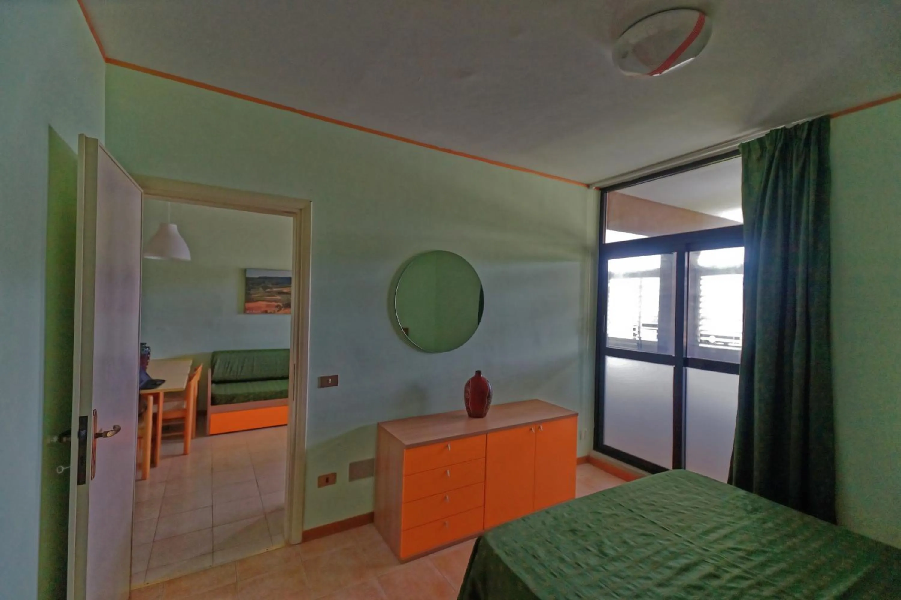 Living room, Bed in Residence Habitat